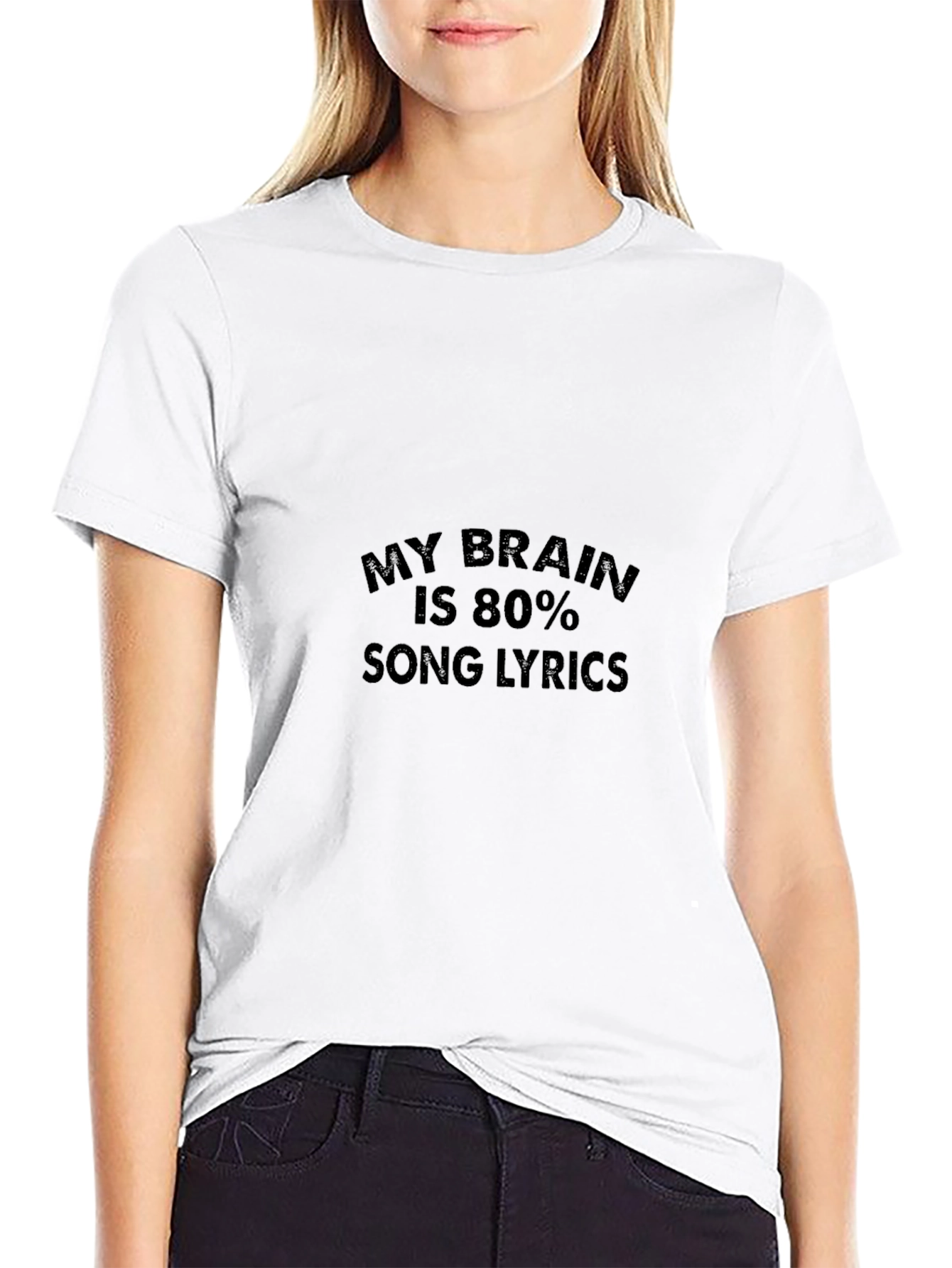 Brain Song Lyrics Graphic T-Shirt
