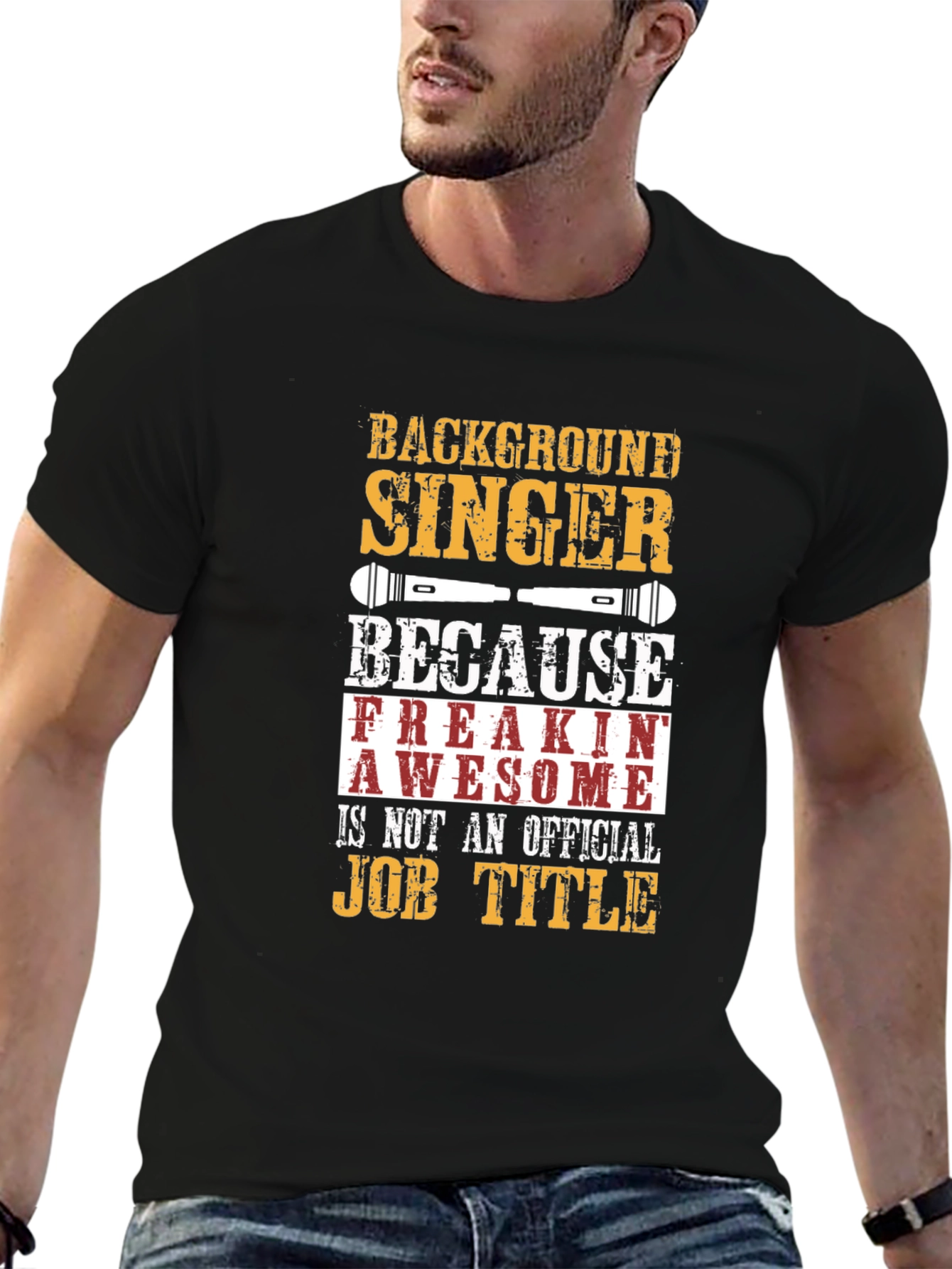 Background Singer T-Shirt Funny Job Title Tee