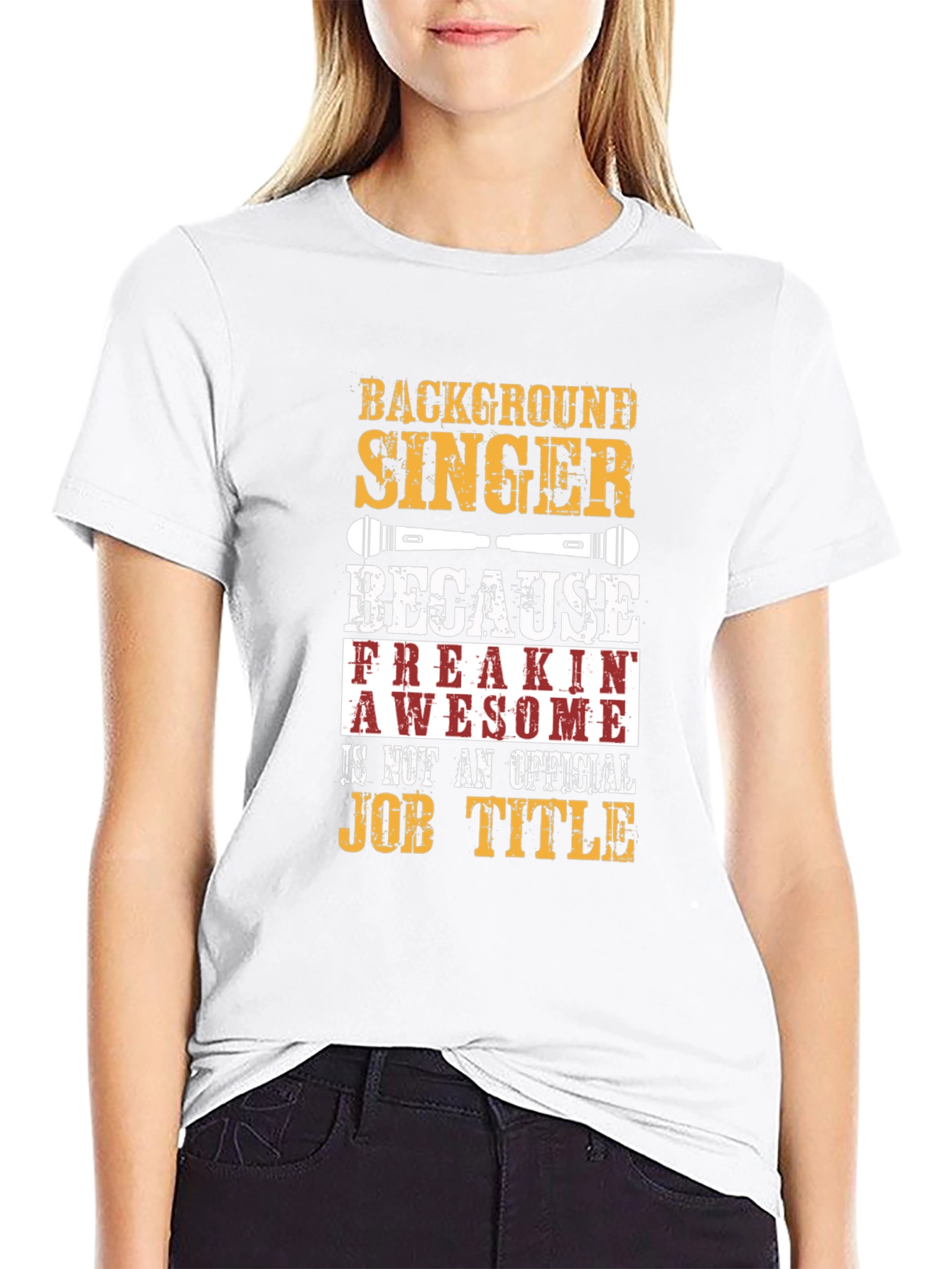 Background Singer T-Shirt Funny Job Title Tee