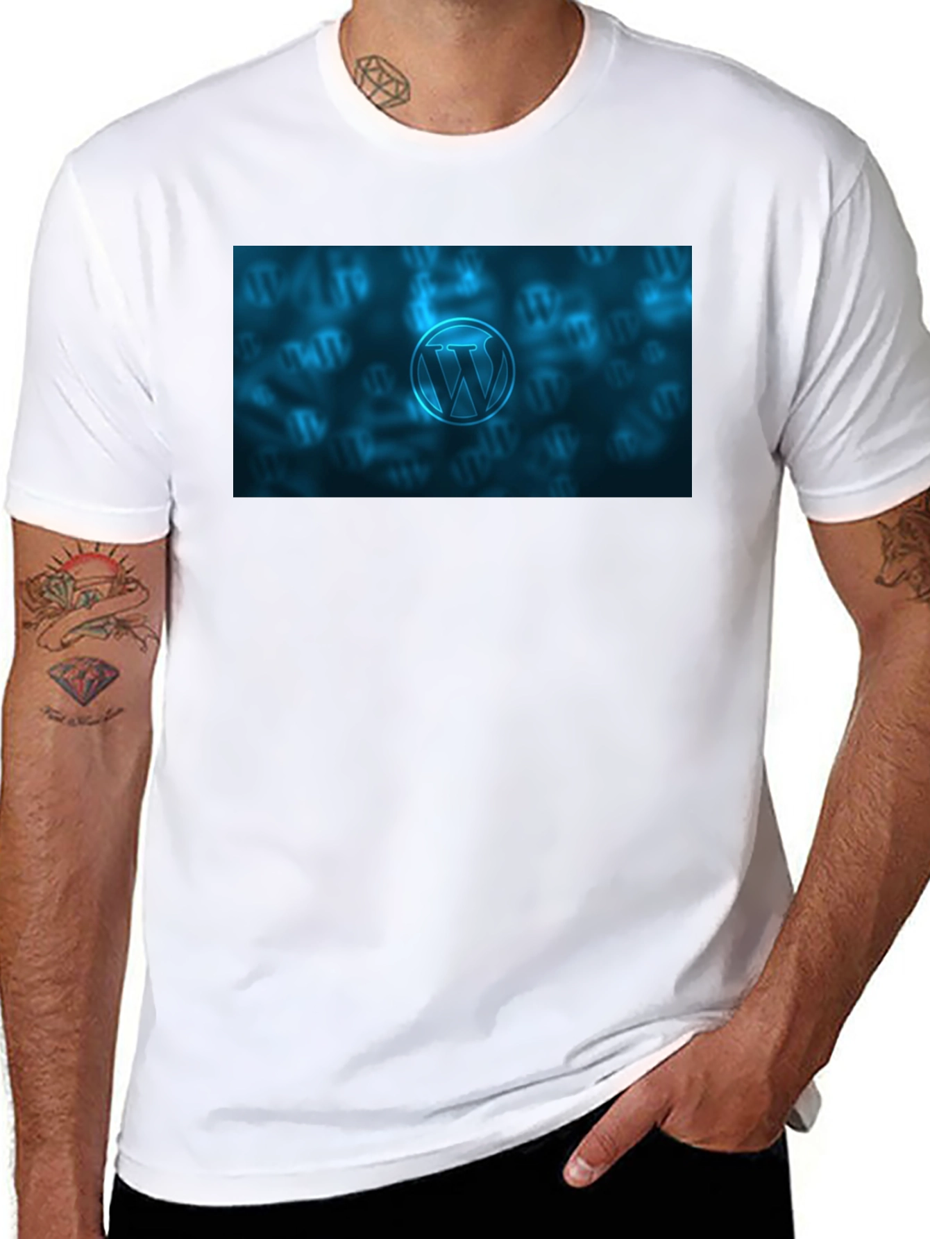 WordPress T-Shirt - Black Cotton Blend Tee