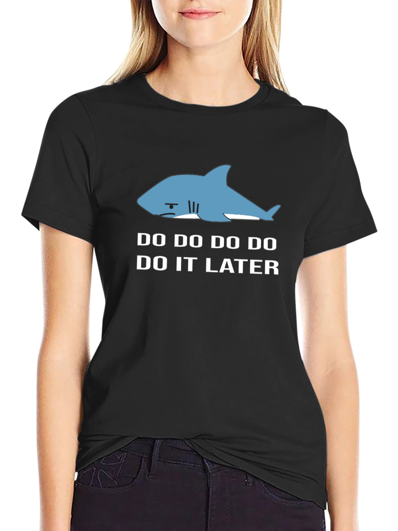 Procrastinating Shark Tee - Do It Later