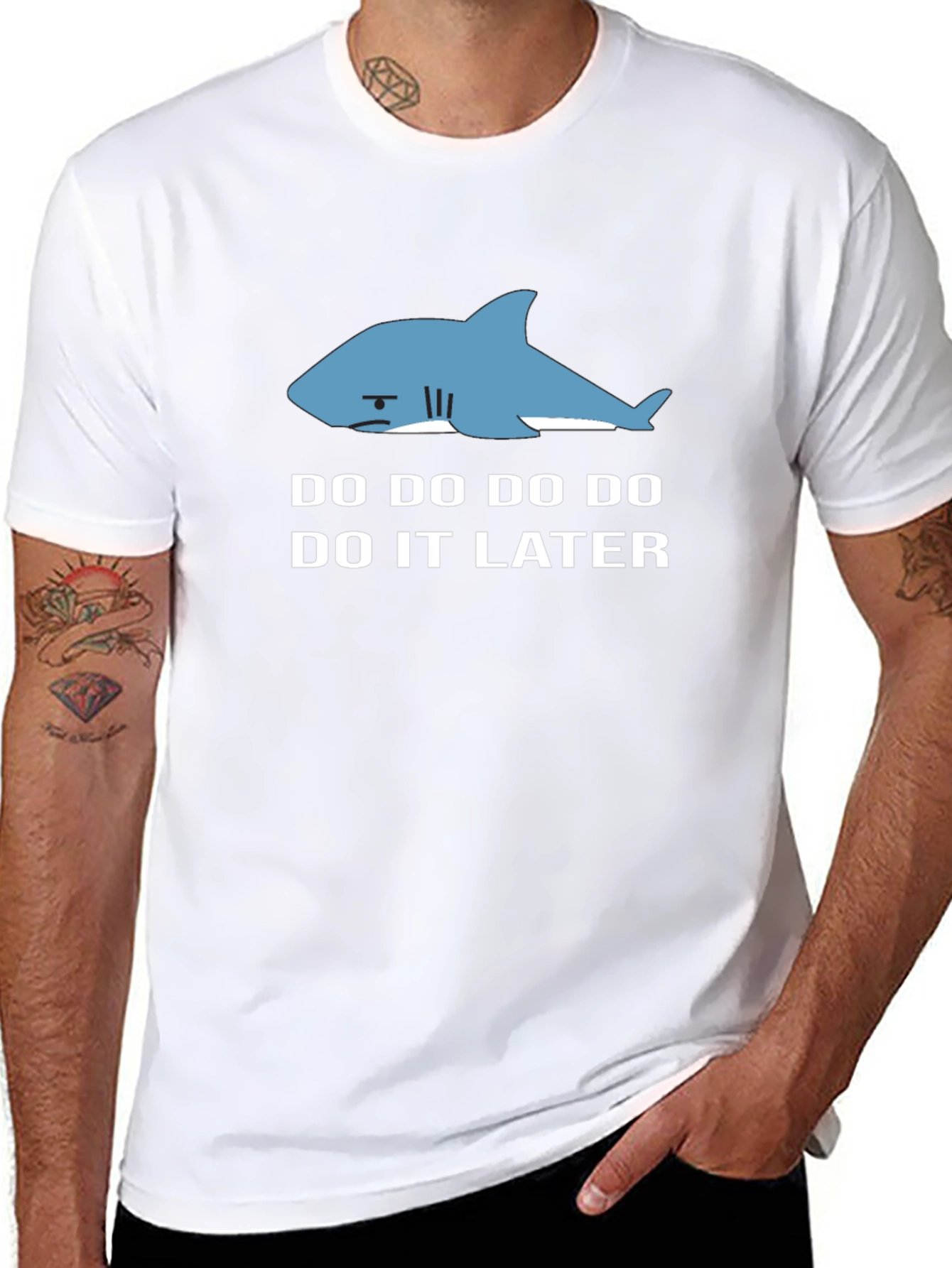 Procrastinating Shark Tee - Do It Later