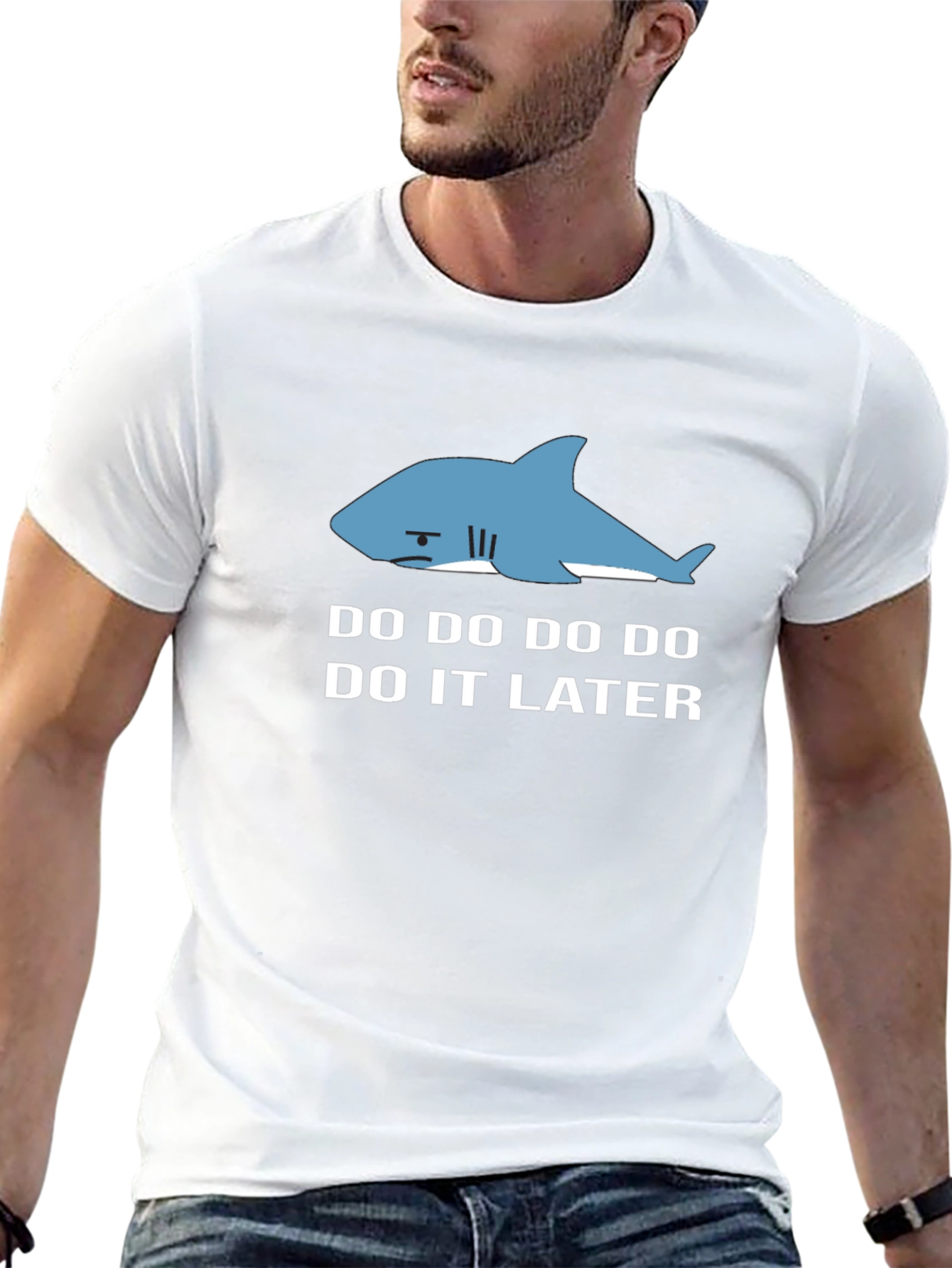 Procrastinating Shark Tee - Do It Later