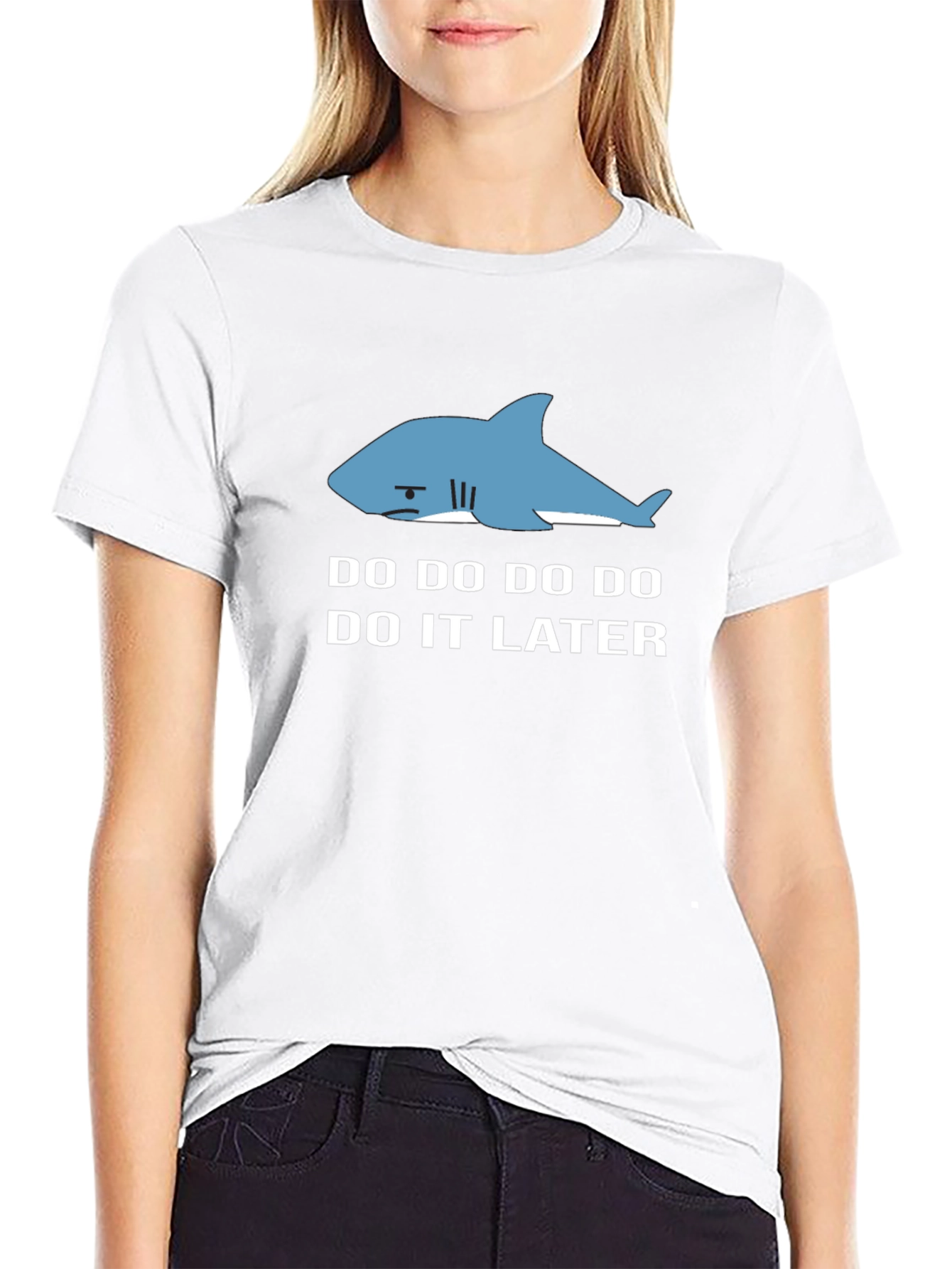 Procrastinating Shark Tee - Do It Later