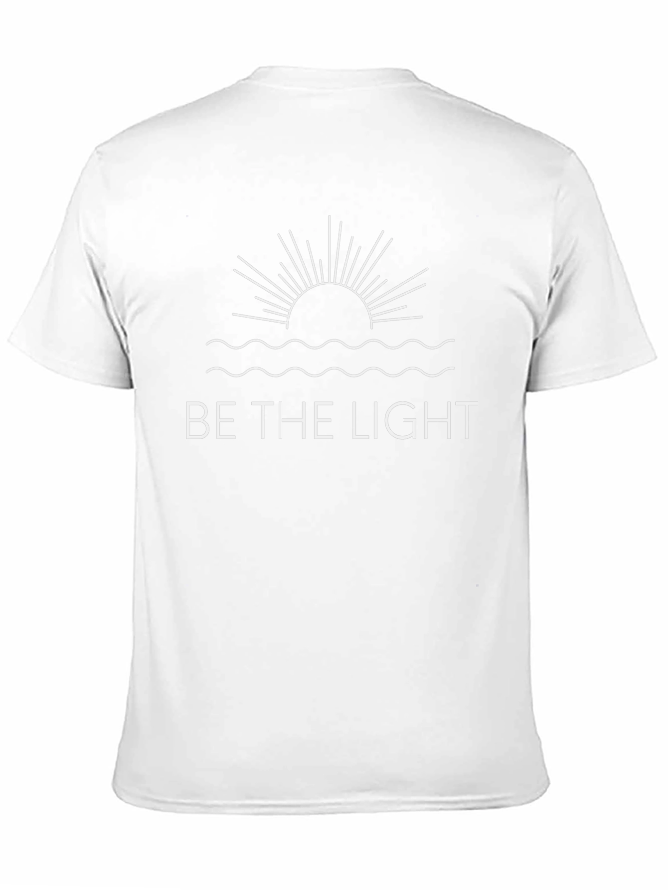 Be The Light Graphic Tee - Black Cotton Blend