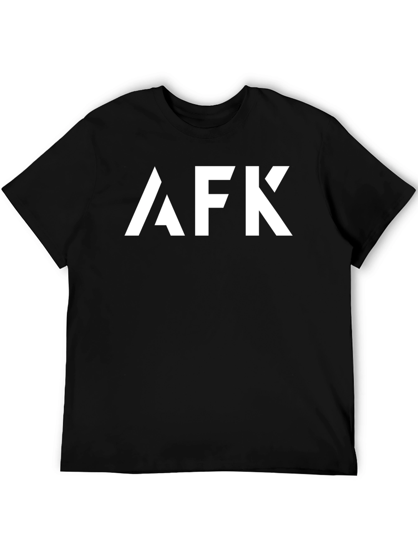 AFK Graphic Tee - Trendy Black Cotton T-Shirt