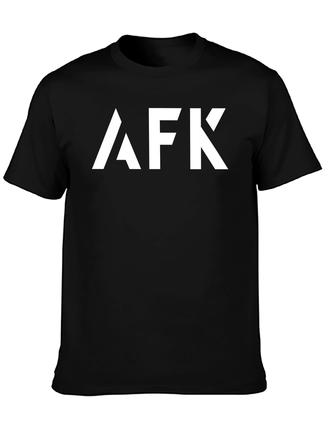 AFK Graphic Tee - Trendy Black Cotton T-Shirt