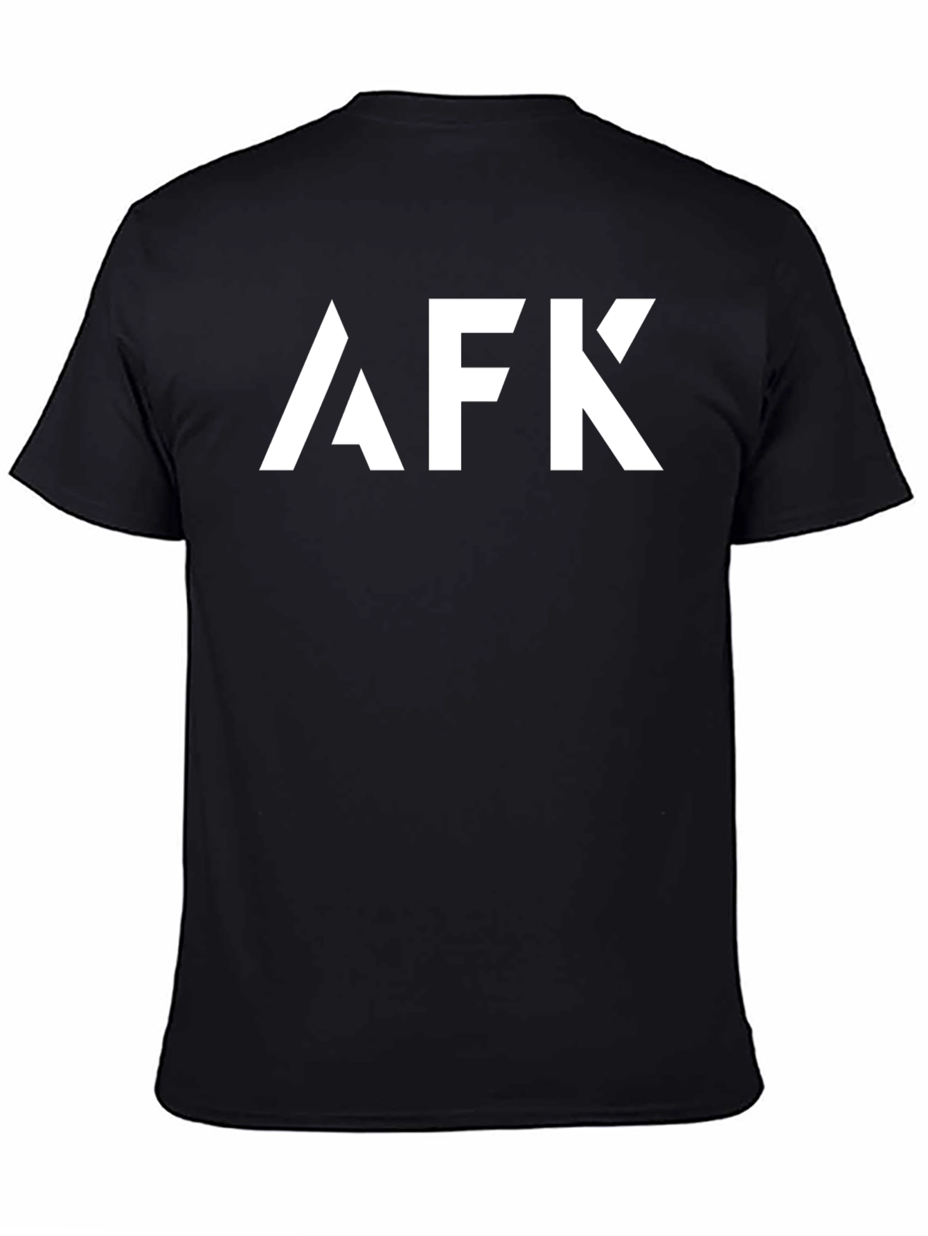 AFK Graphic Tee - Trendy Black Cotton T-Shirt
