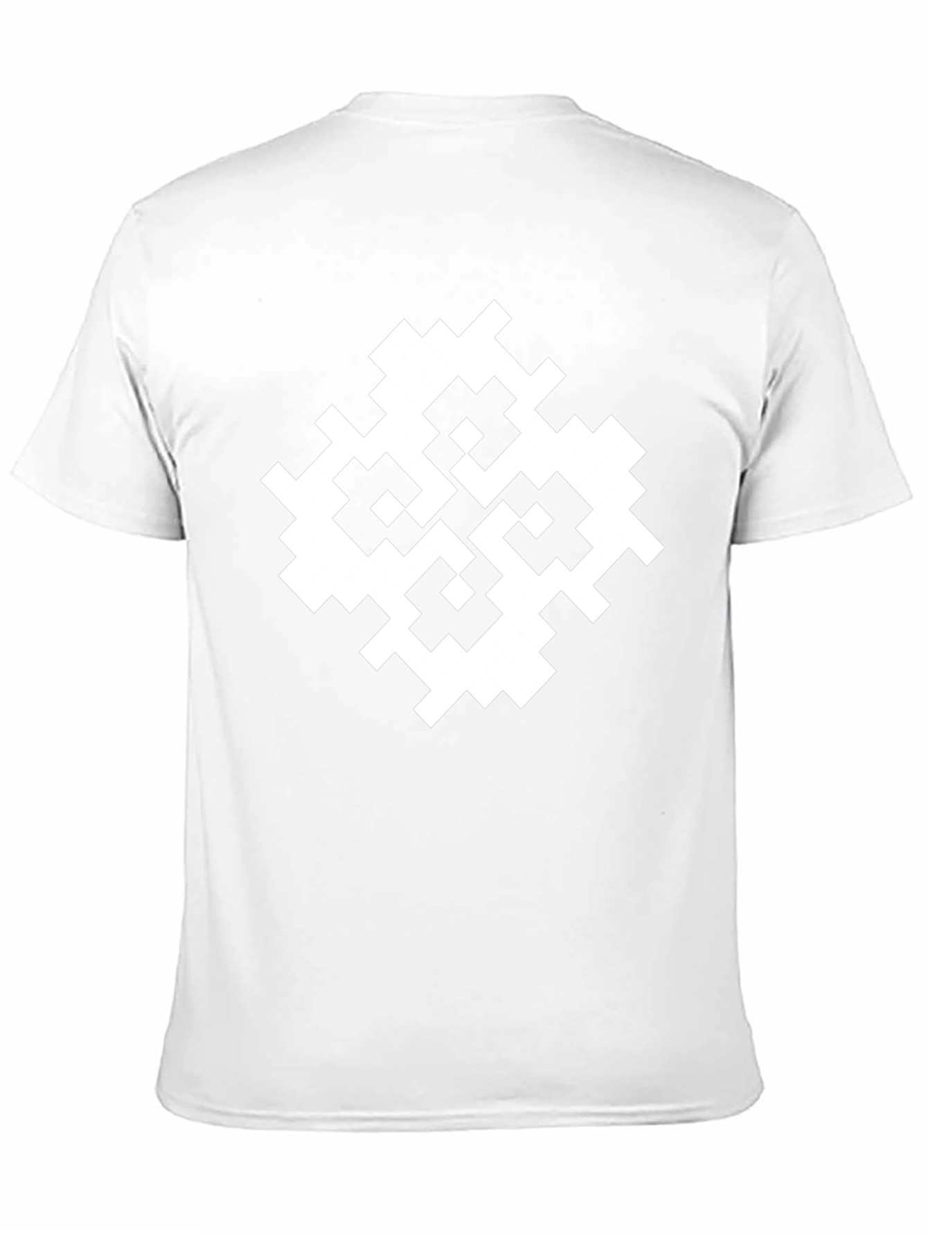 Abstract Geometric Pattern Black T-Shirt