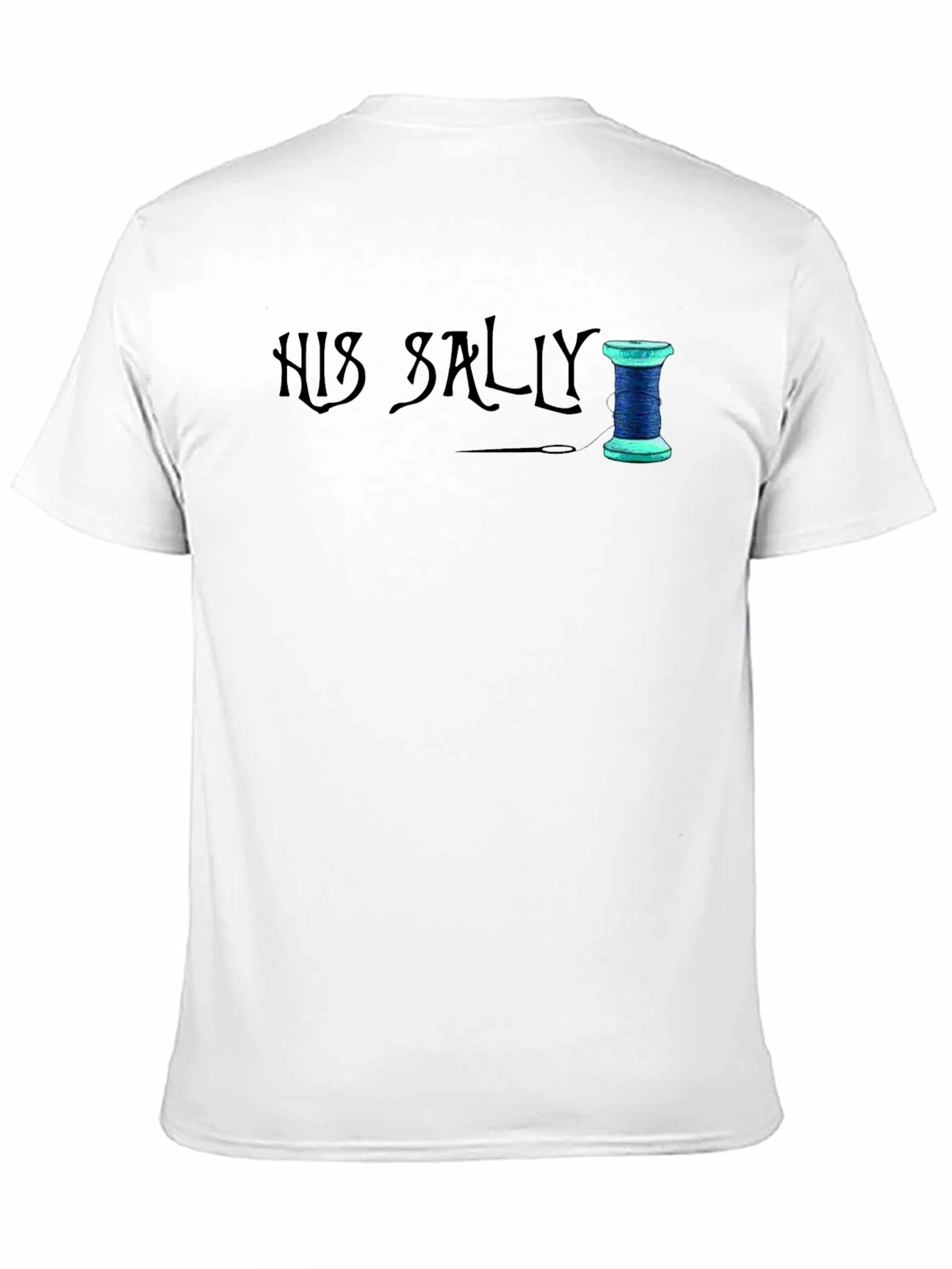 His Sally Sewing Thread T-Shirt - Black