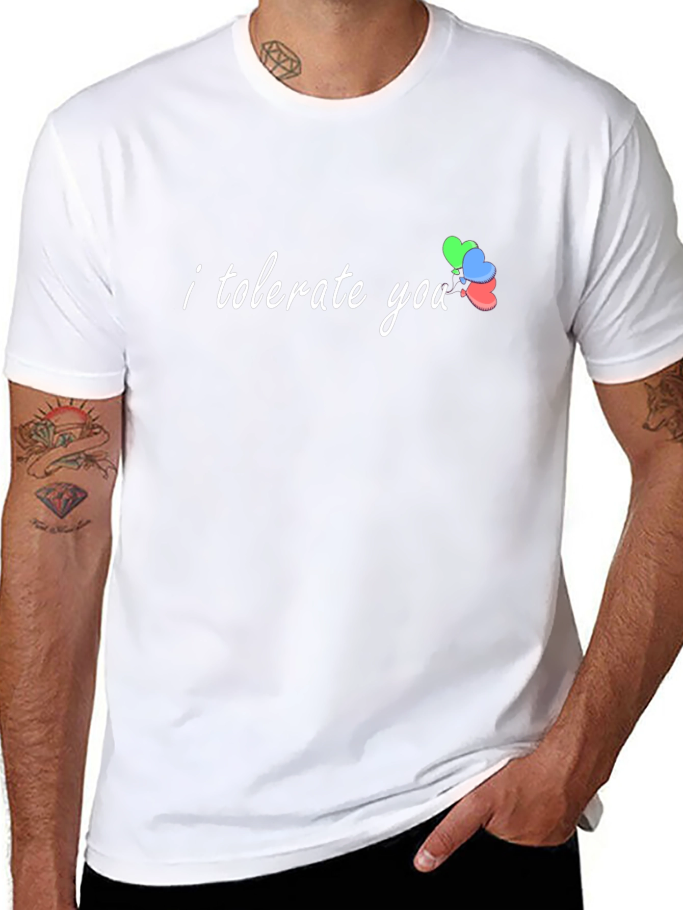 I Tolerate You Graphic Tee - Black Cotton T-Shirt