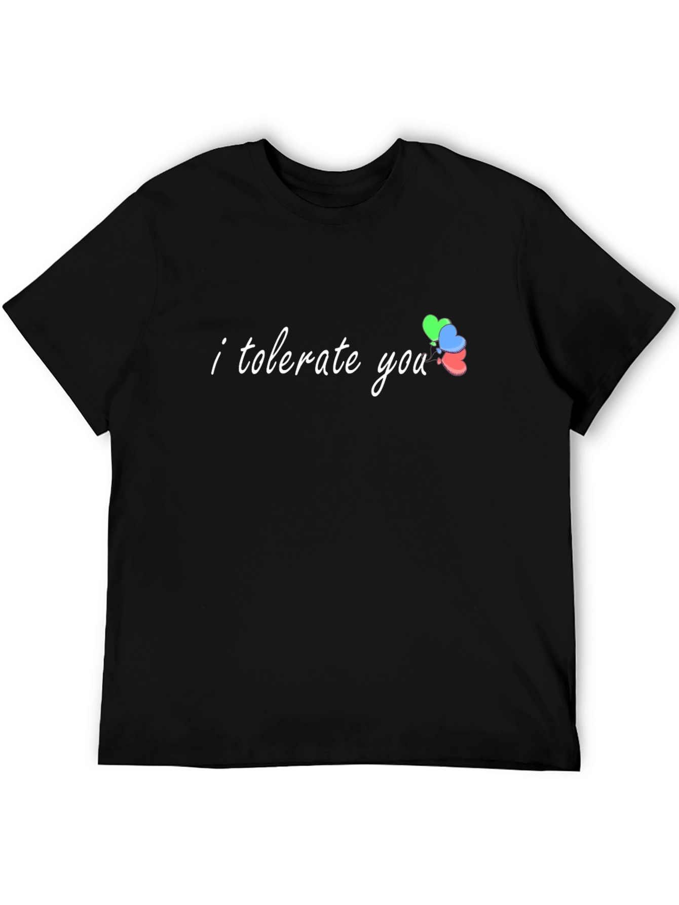I Tolerate You Graphic Tee - Black Cotton T-Shirt