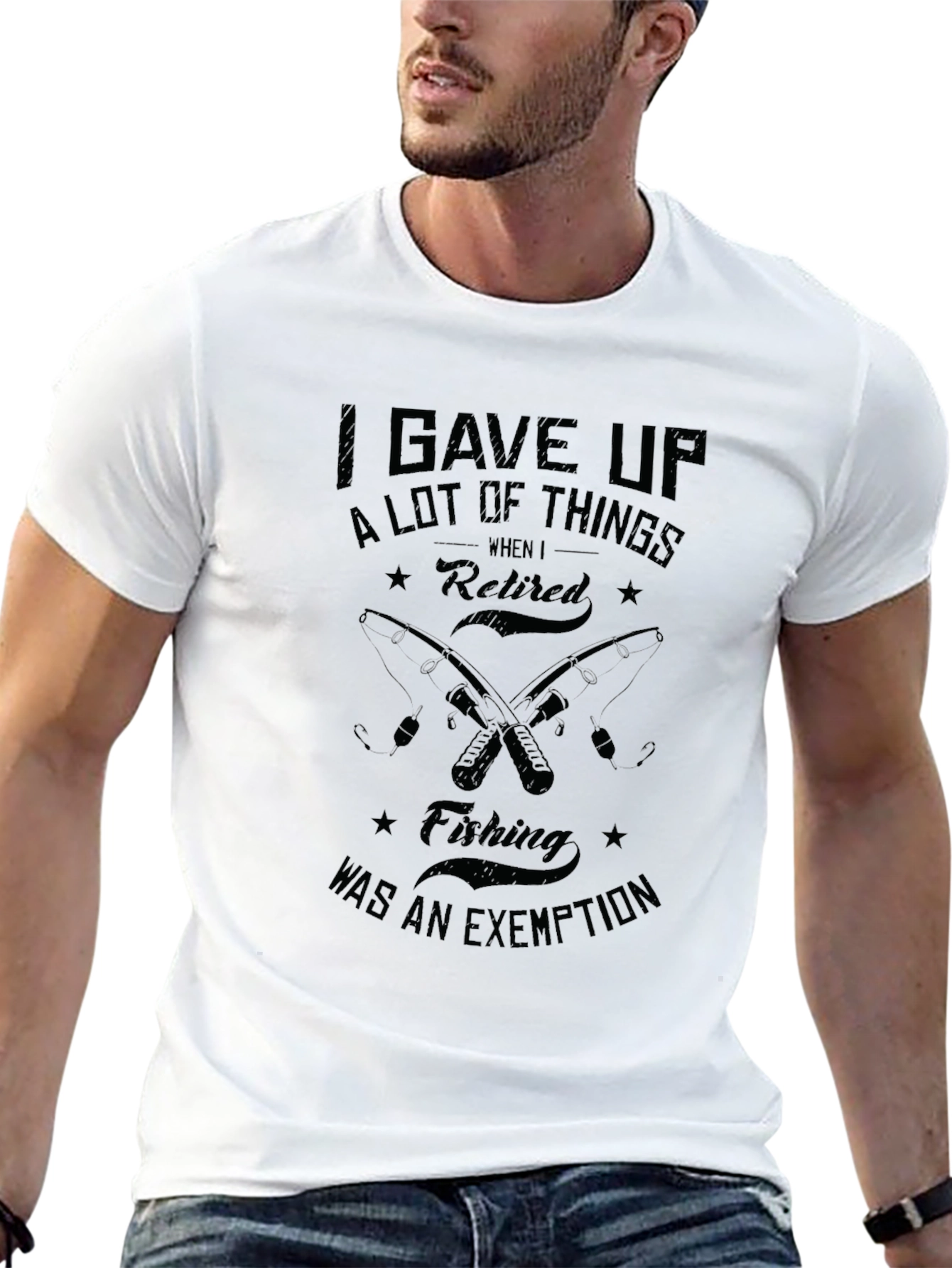Retired Fishing Exemption T-Shirt