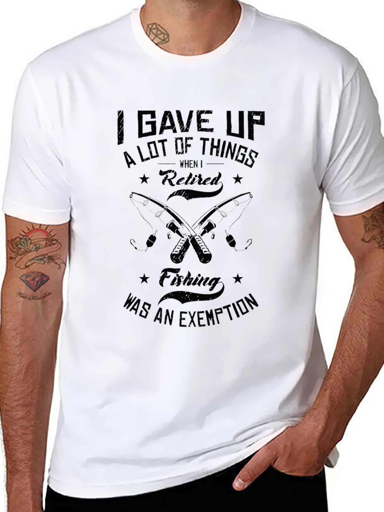 Retired Fishing Exemption T-Shirt