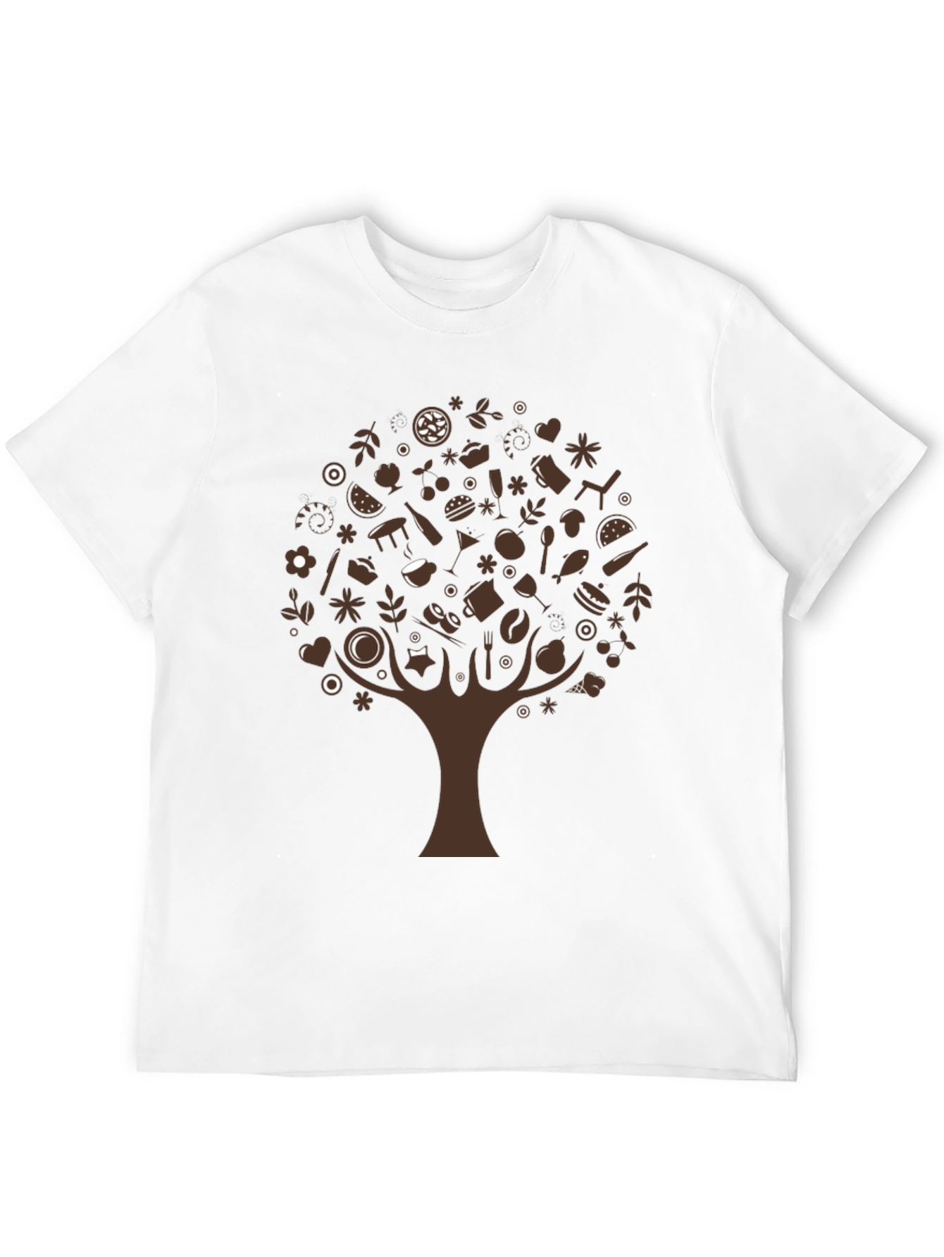 Foodie Tree Black T-Shirt - Unique Design