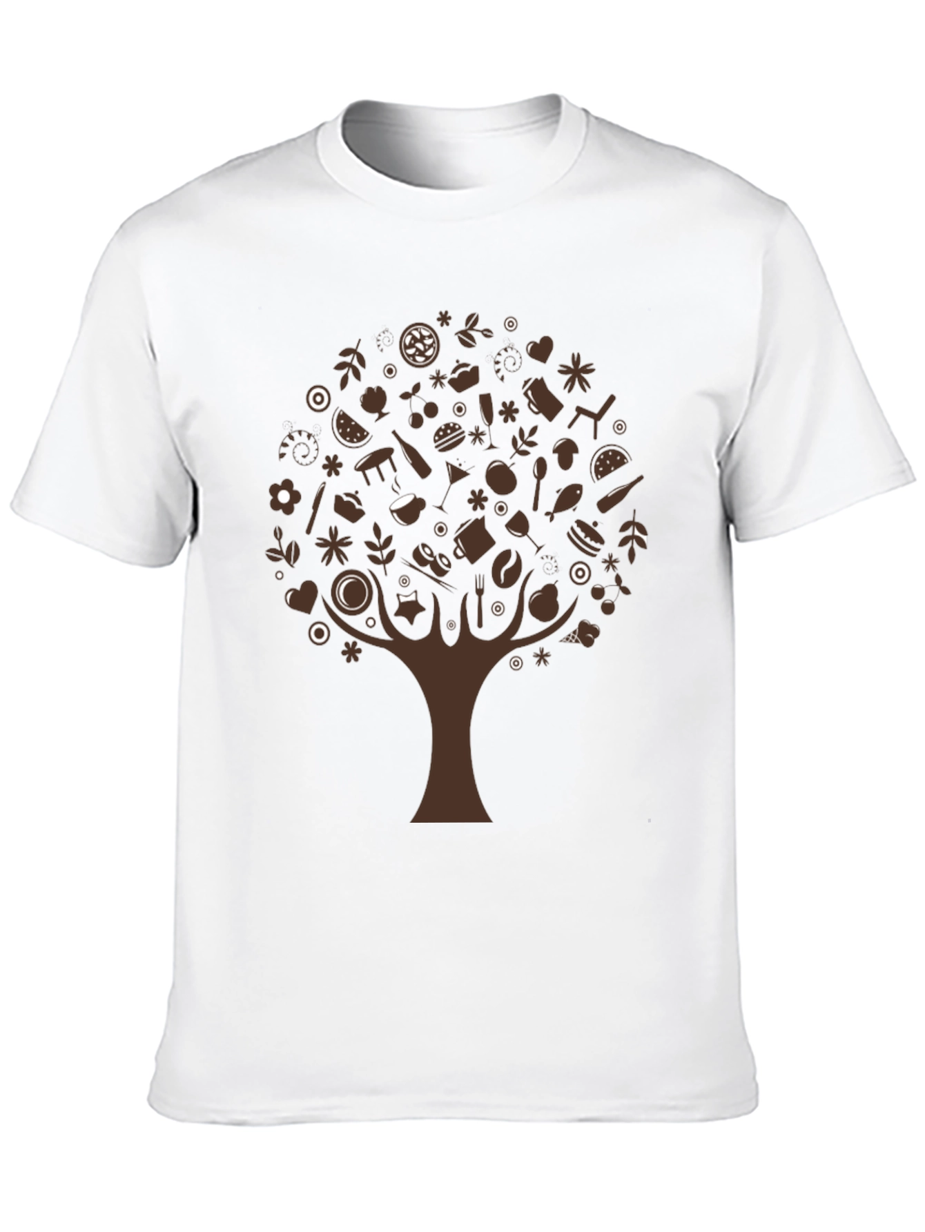 Foodie Tree Black T-Shirt - Unique Design