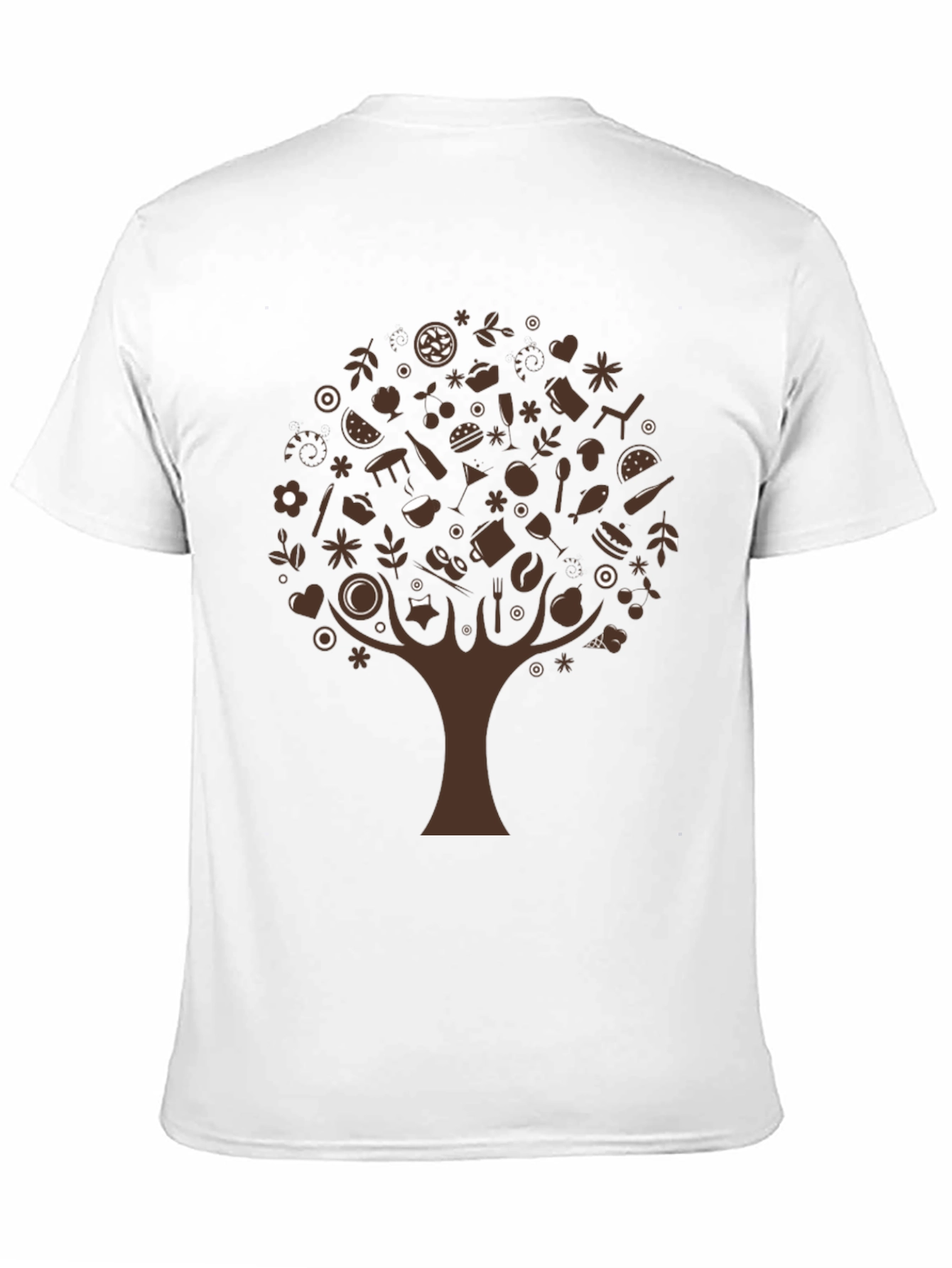 Foodie Tree Black T-Shirt - Unique Design