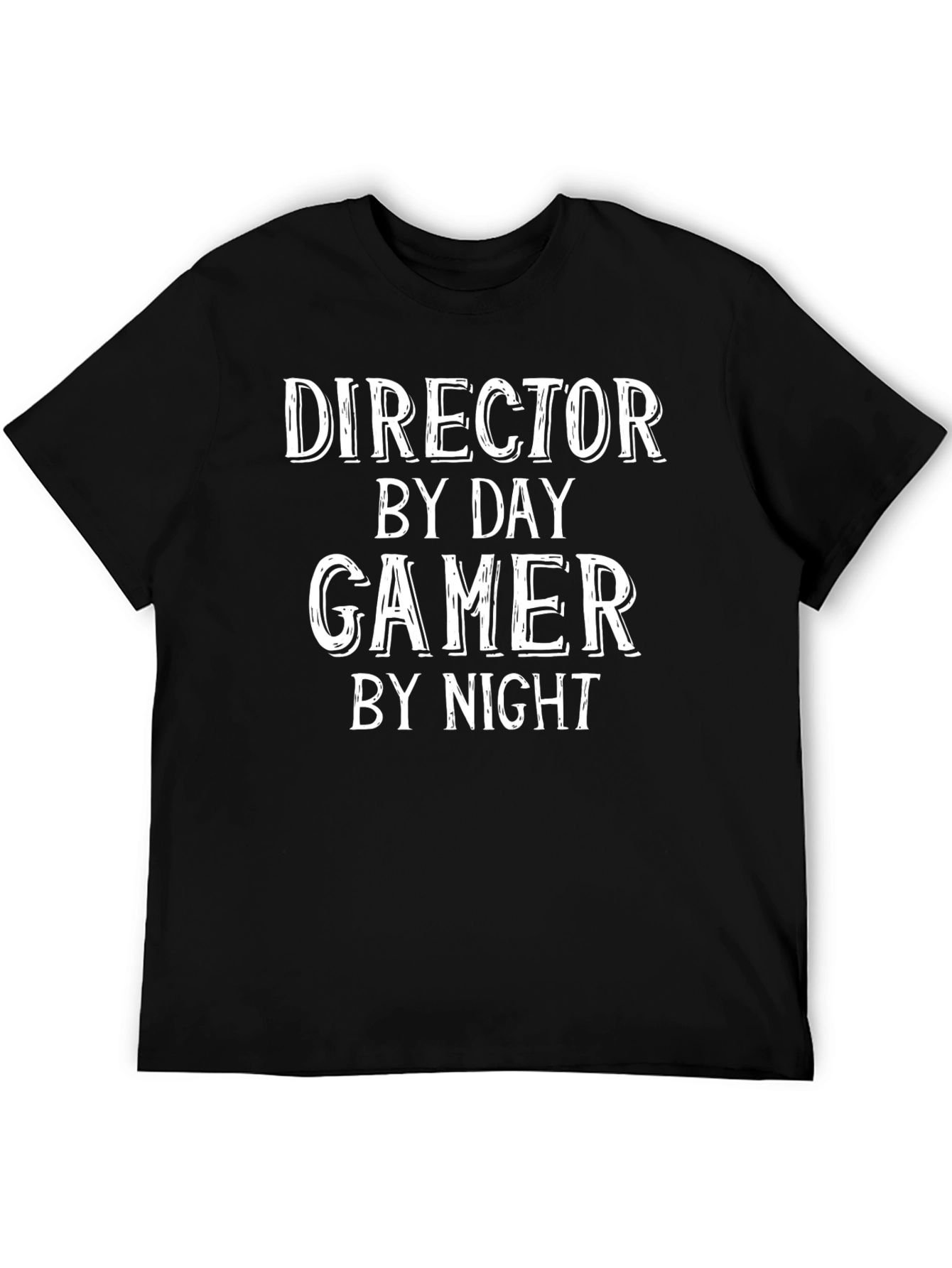 Director By Day Gamer By Night Black T-Shirt