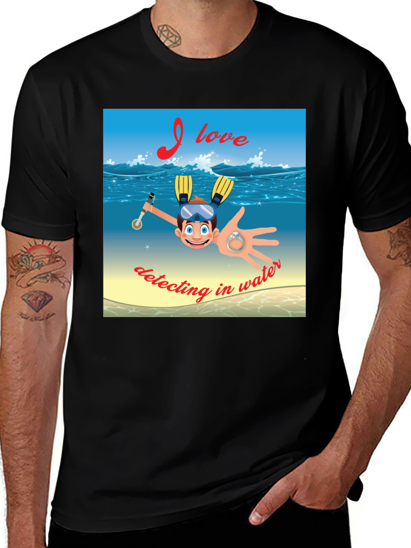 Funny Detecting in Water T-Shirt
