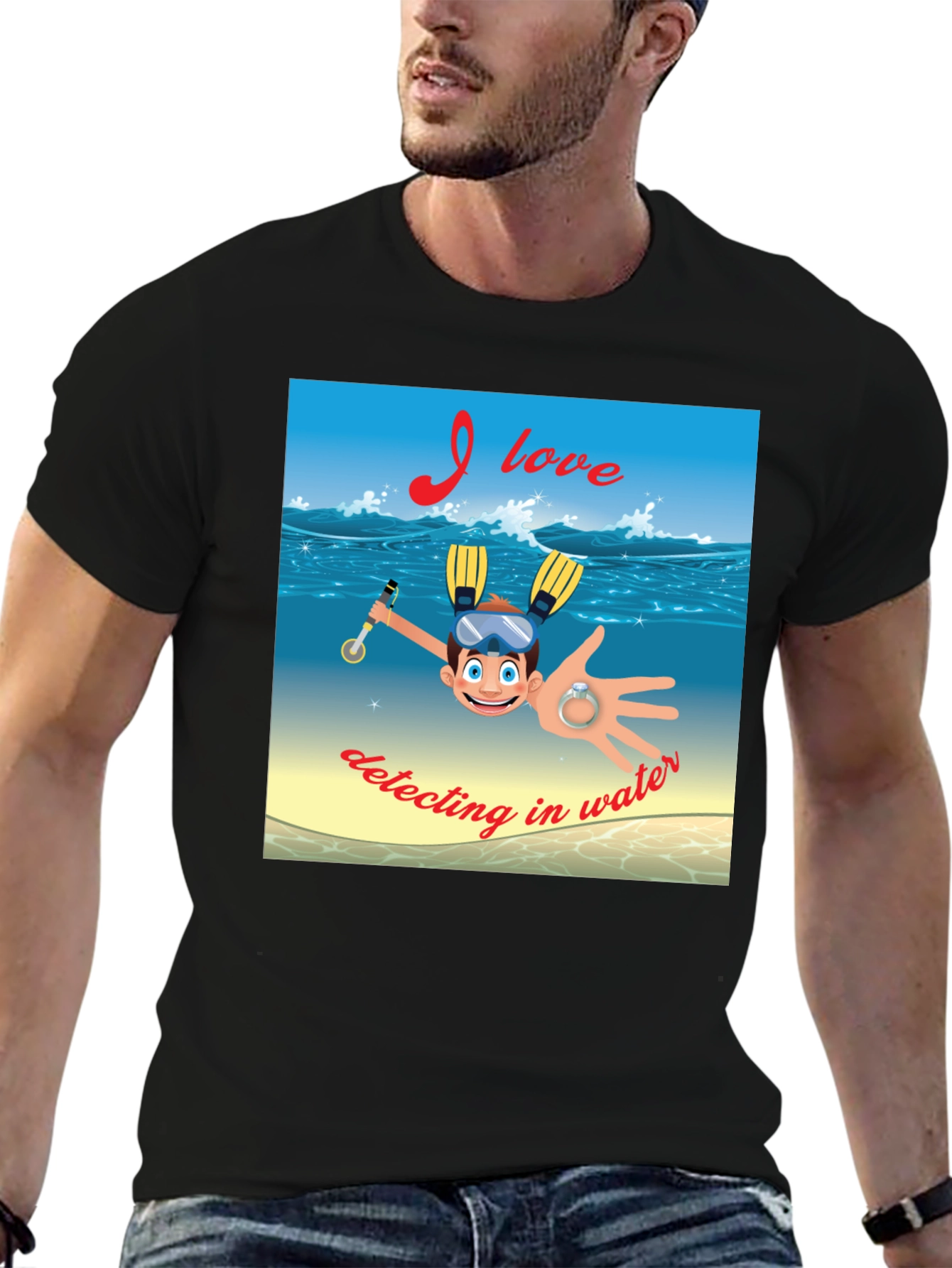 Funny Detecting in Water T-Shirt
