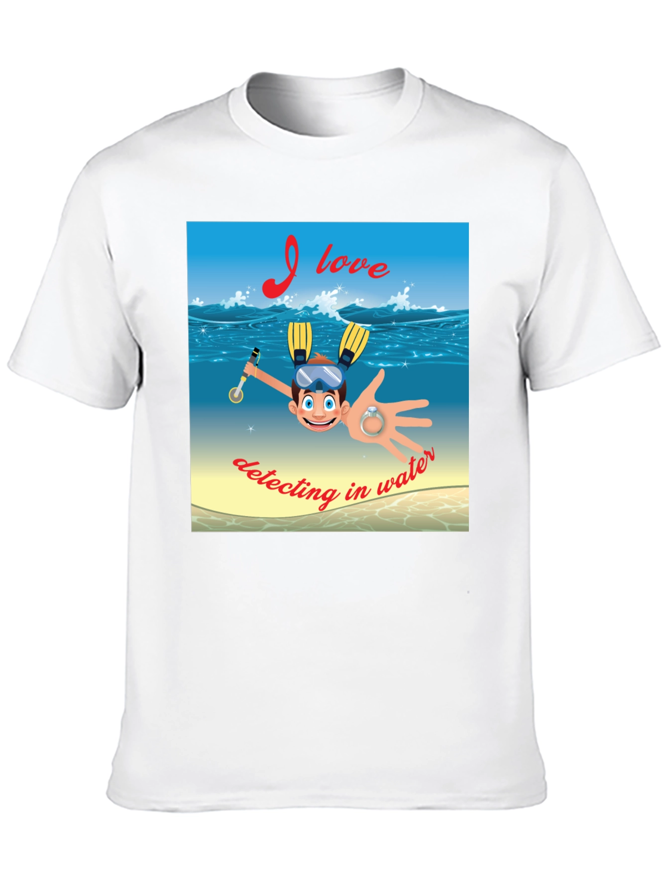 Funny Detecting in Water T-Shirt
