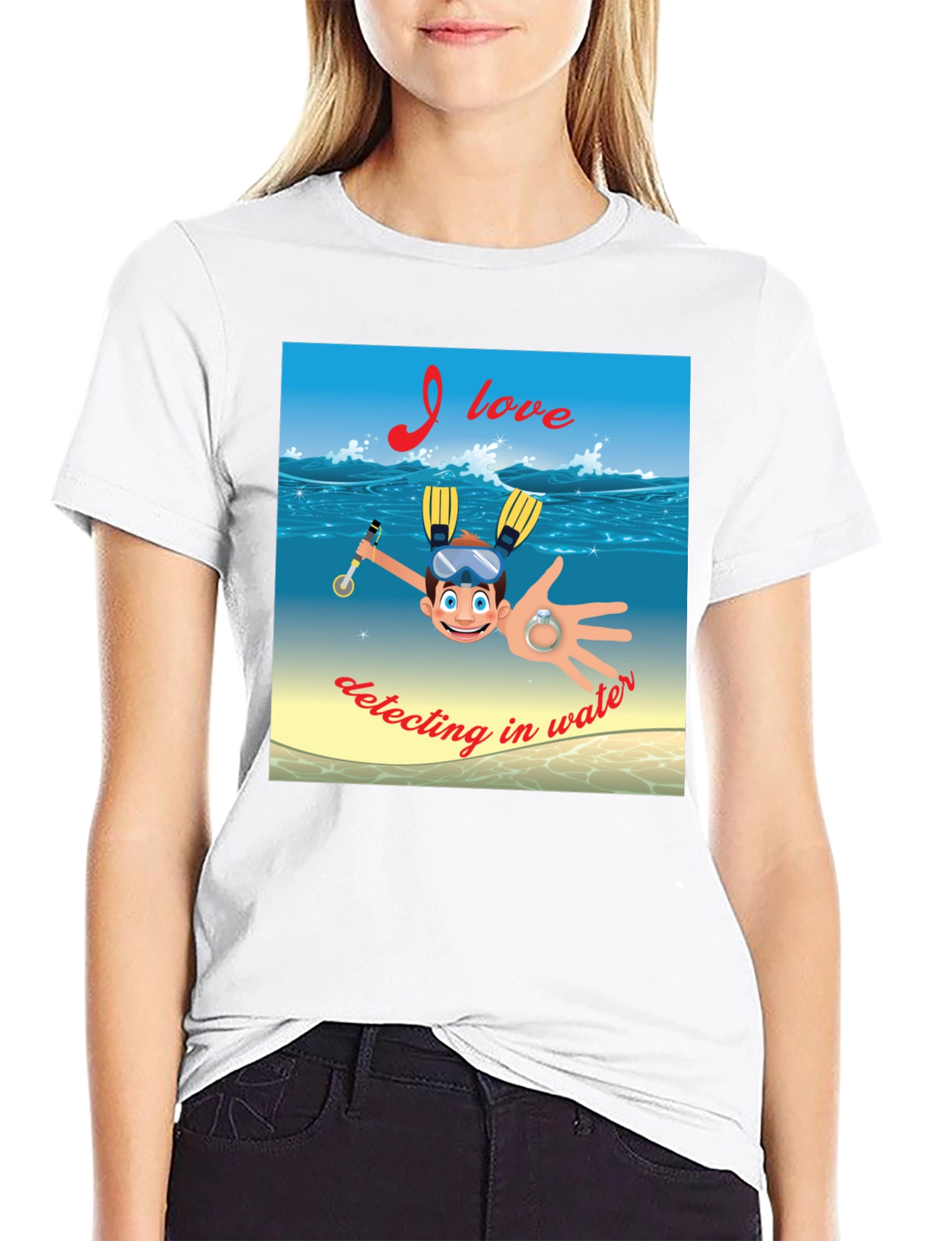 Funny Detecting in Water T-Shirt