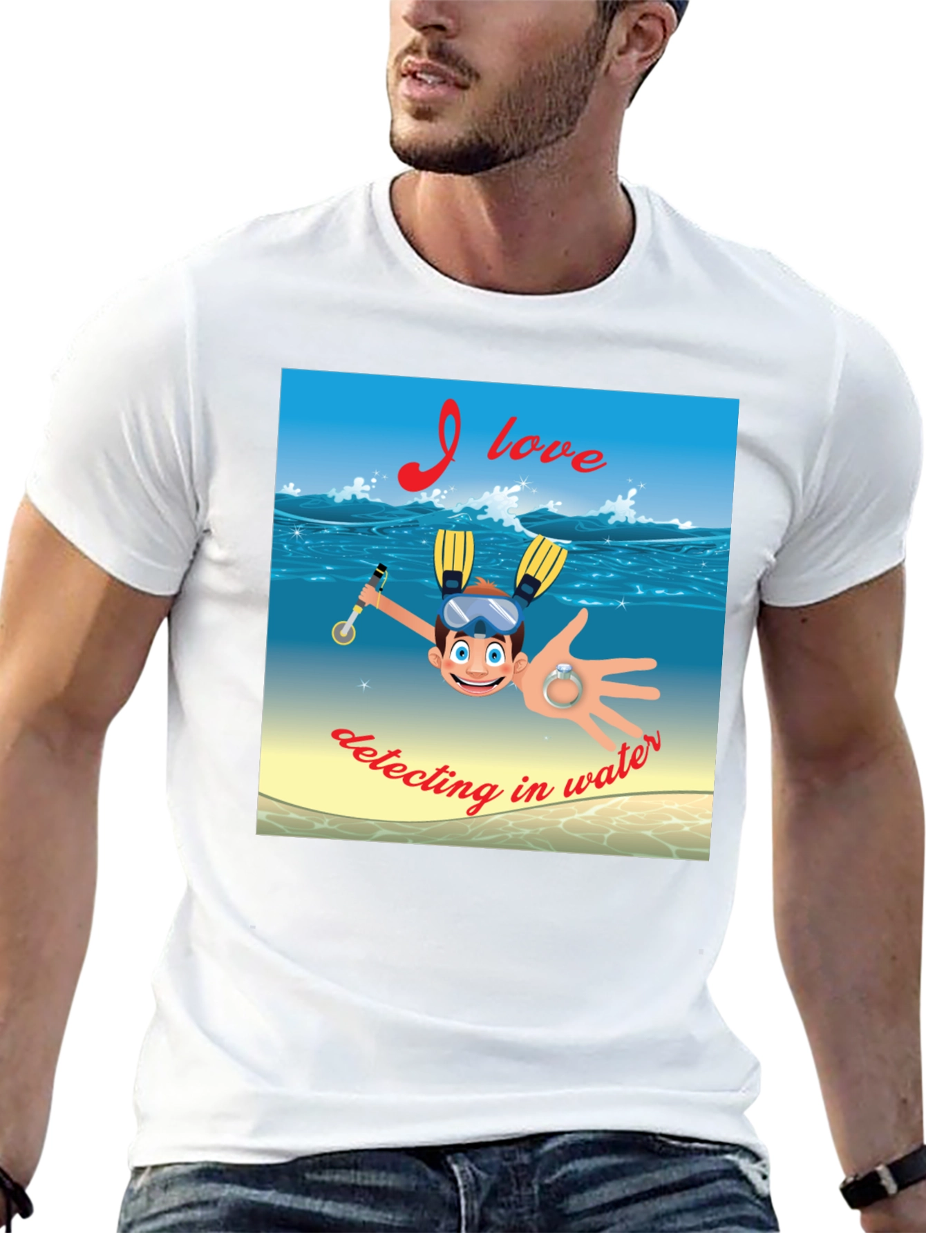Funny Detecting in Water T-Shirt