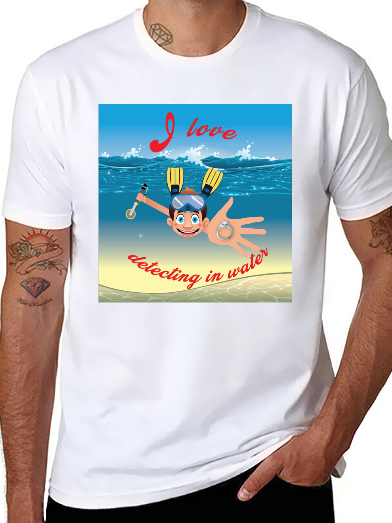 Funny Detecting in Water T-Shirt