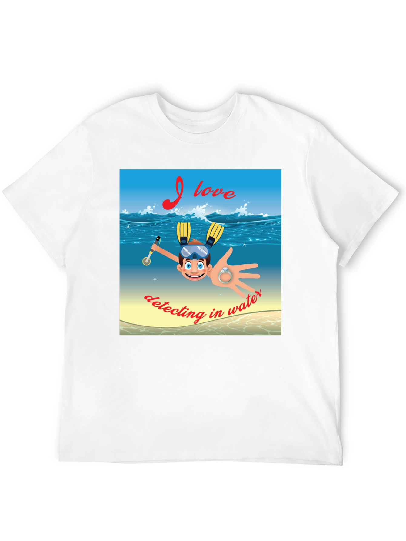 Funny Detecting in Water T-Shirt