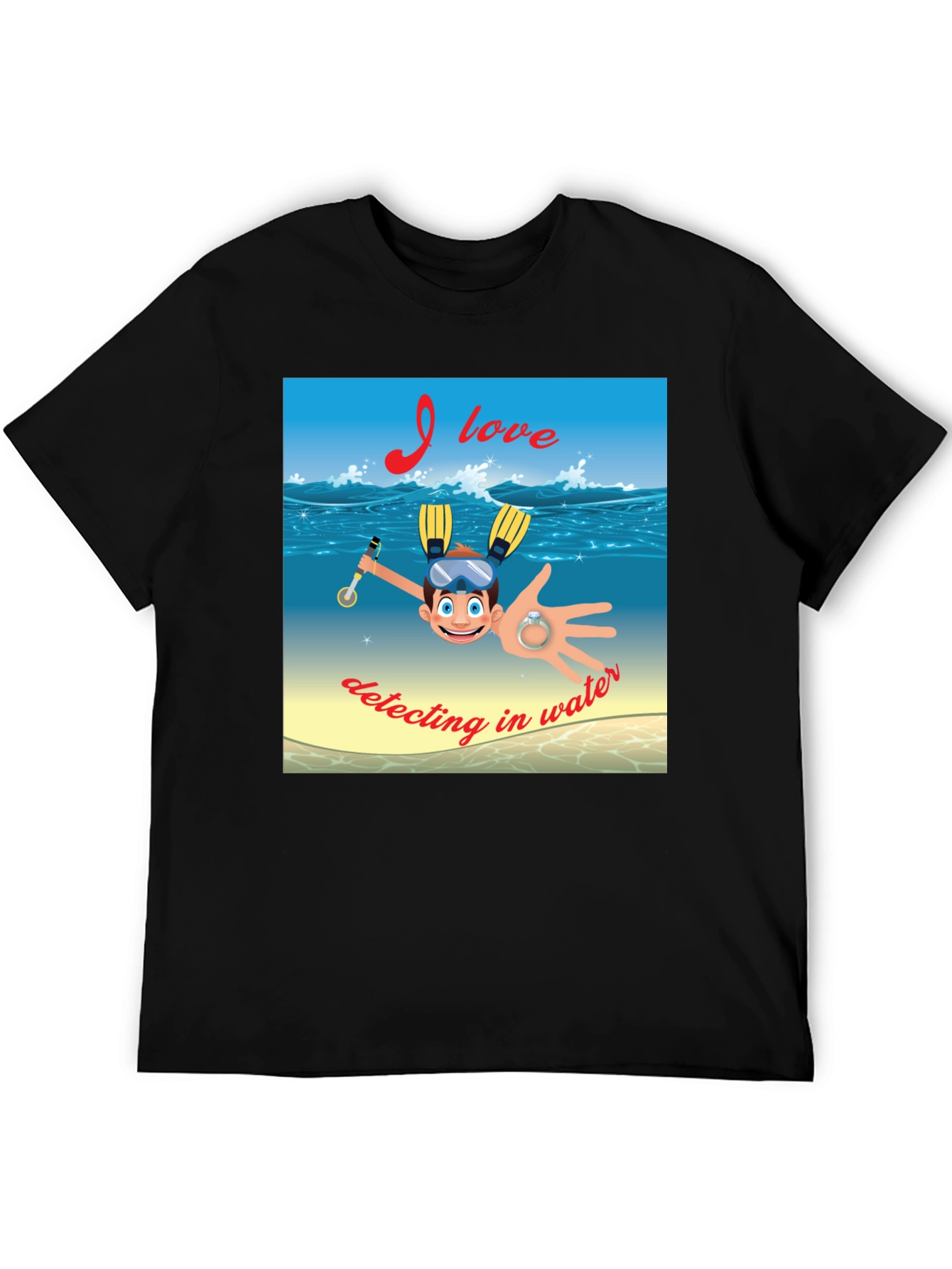 Funny Detecting in Water T-Shirt