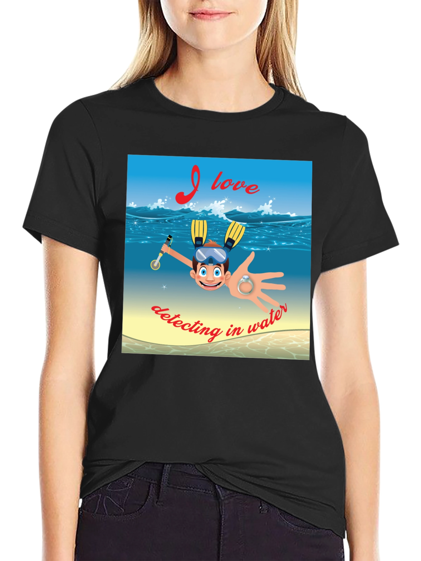 Funny Detecting in Water T-Shirt