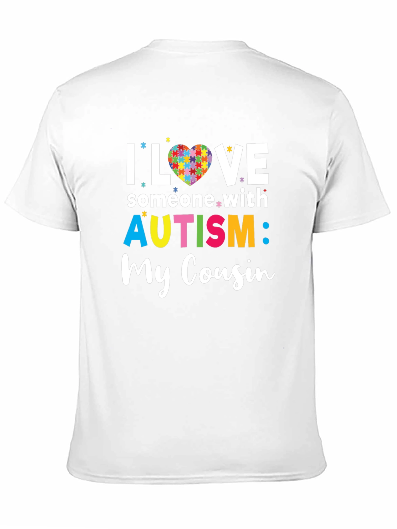 Autism Awareness T-Shirt - I Love Someone With Autism