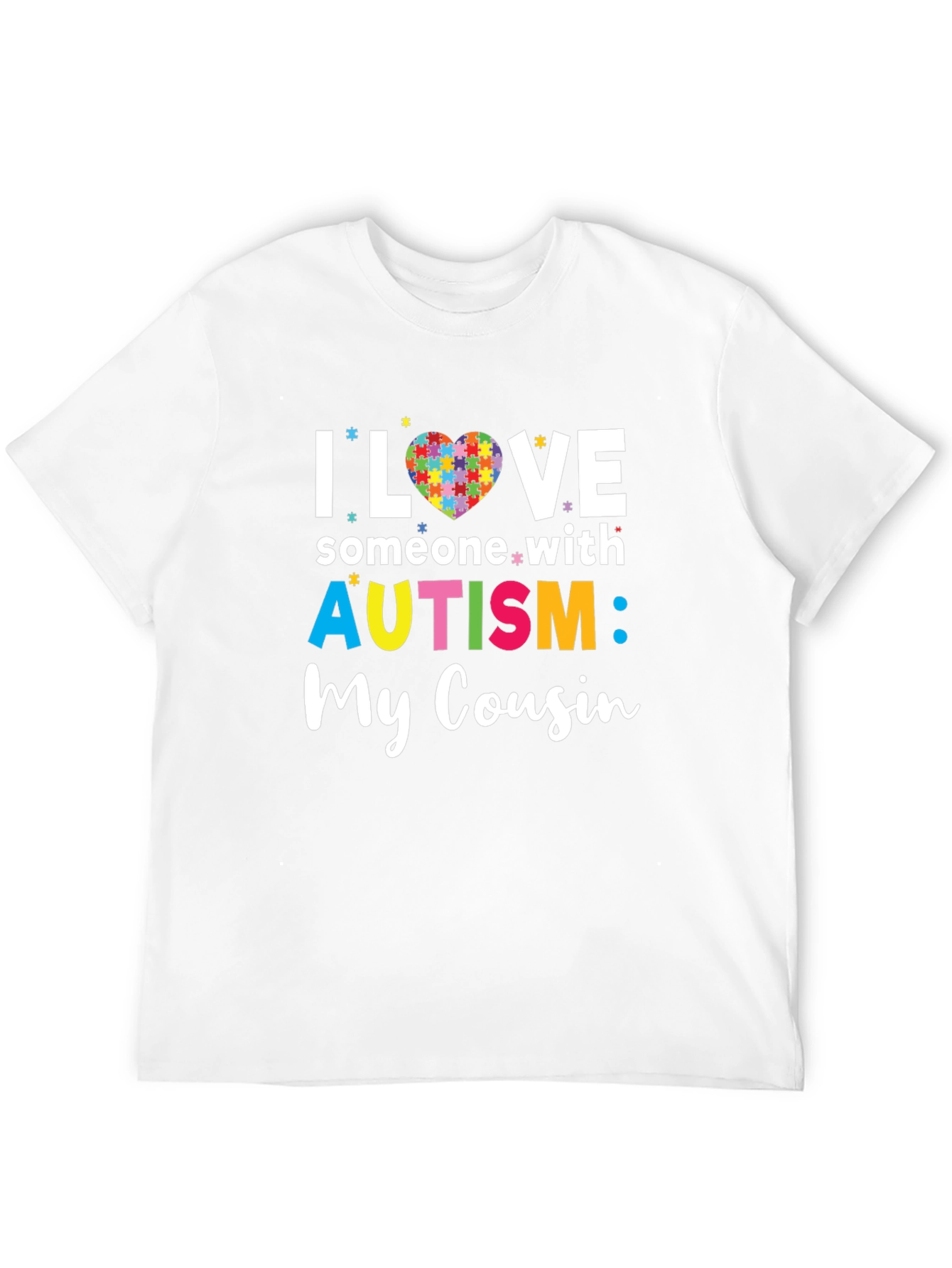 Autism Awareness T-Shirt - I Love Someone With Autism