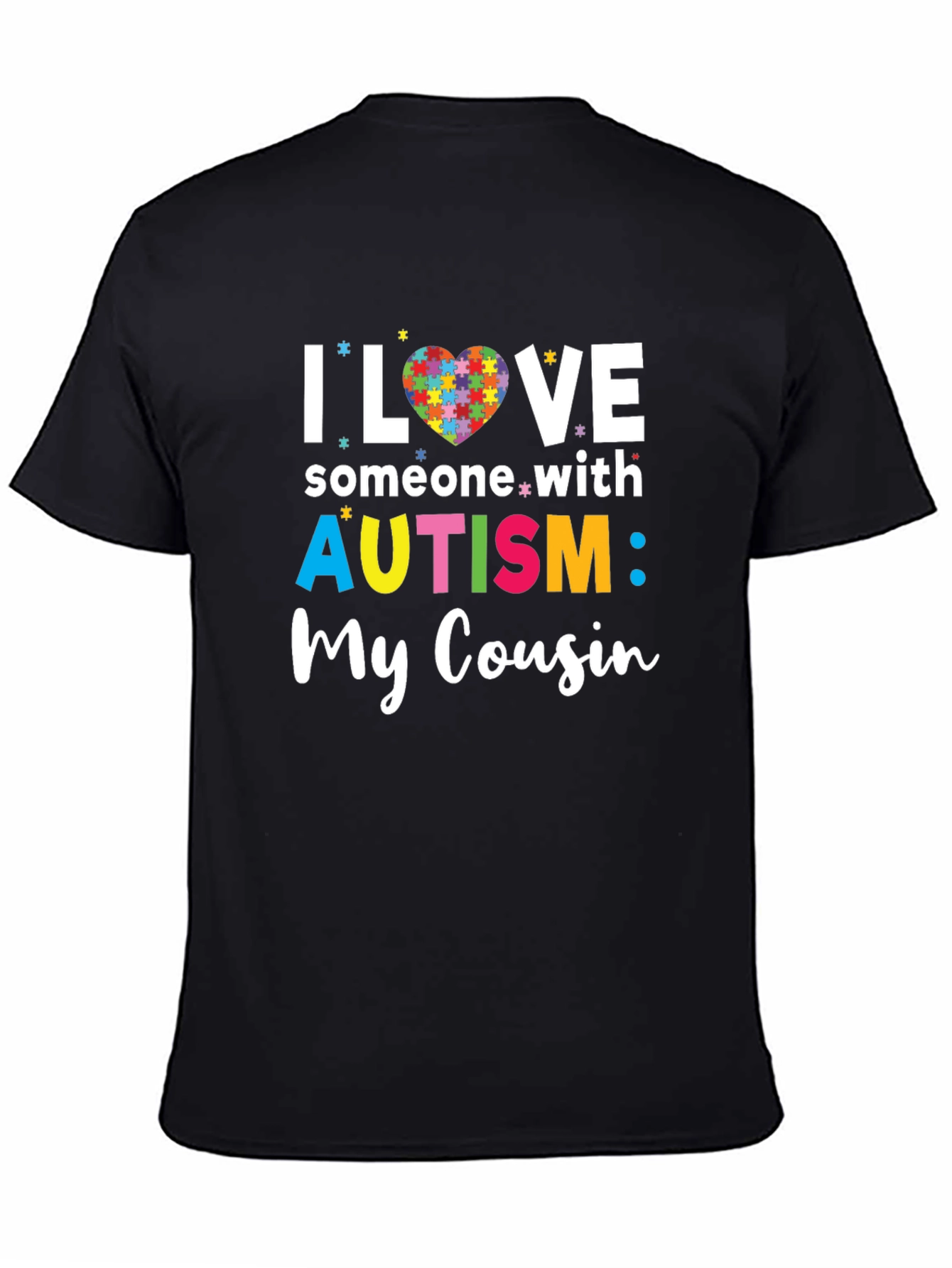 Autism Awareness T-Shirt - I Love Someone With Autism