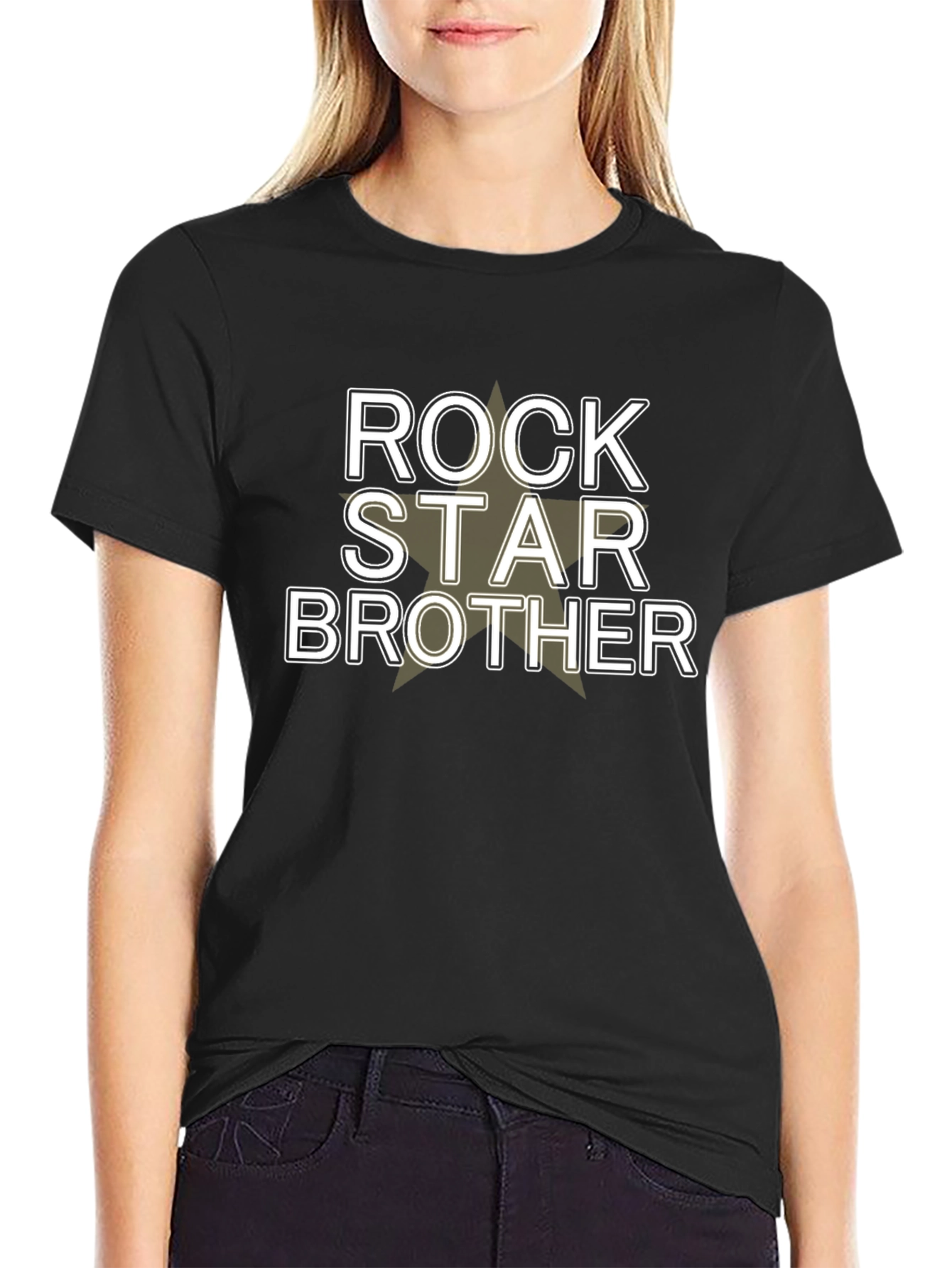 Rock Star Brother Graphic Tee - Black