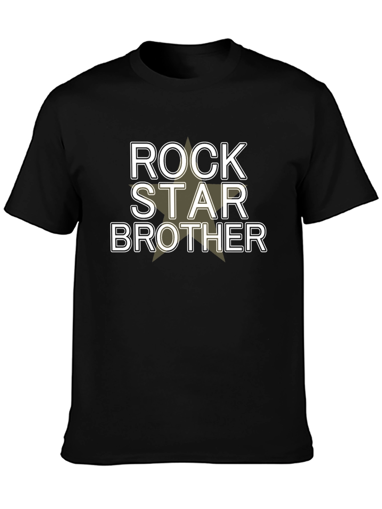 Rock Star Brother Graphic Tee - Black
