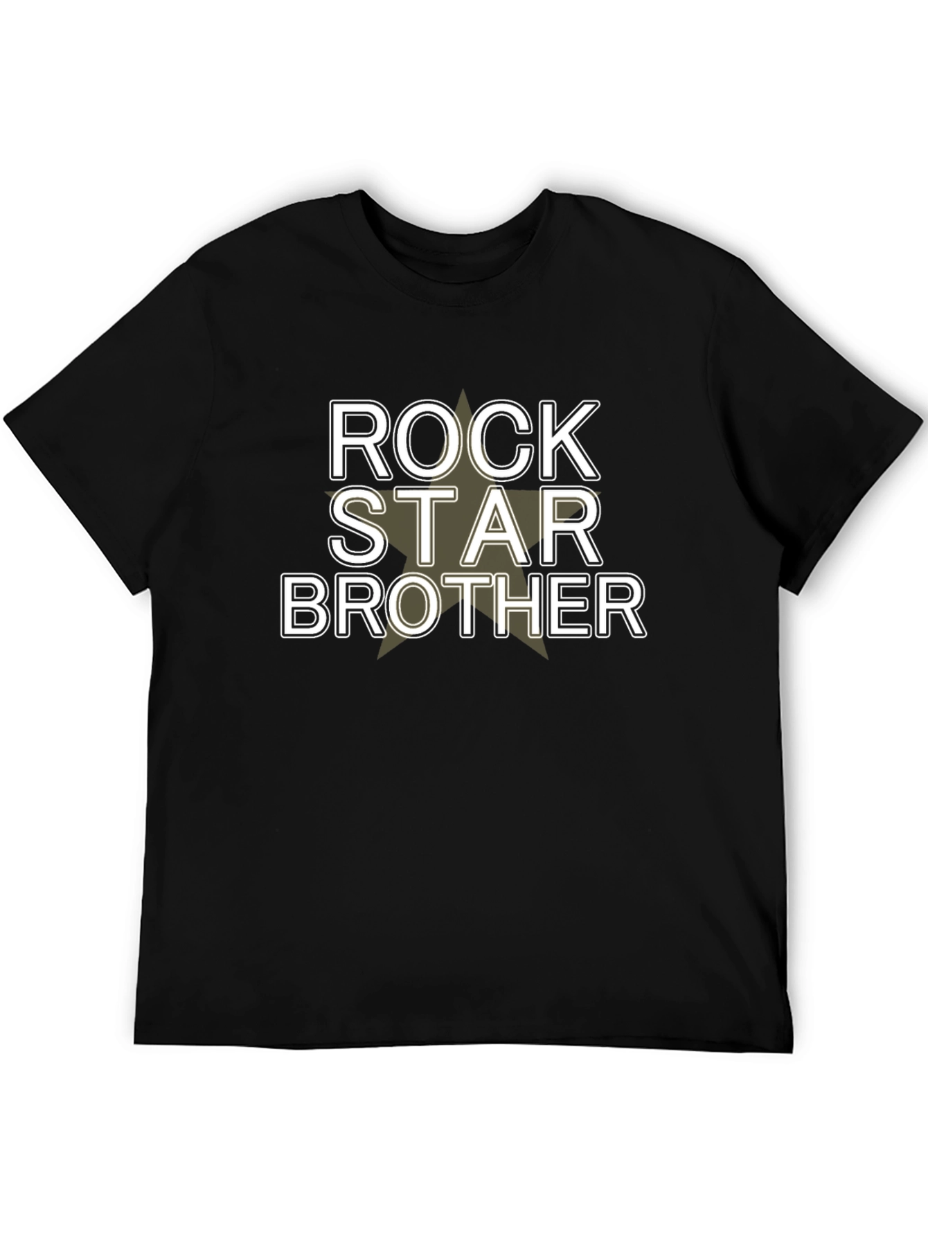 Rock Star Brother Graphic Tee - Black