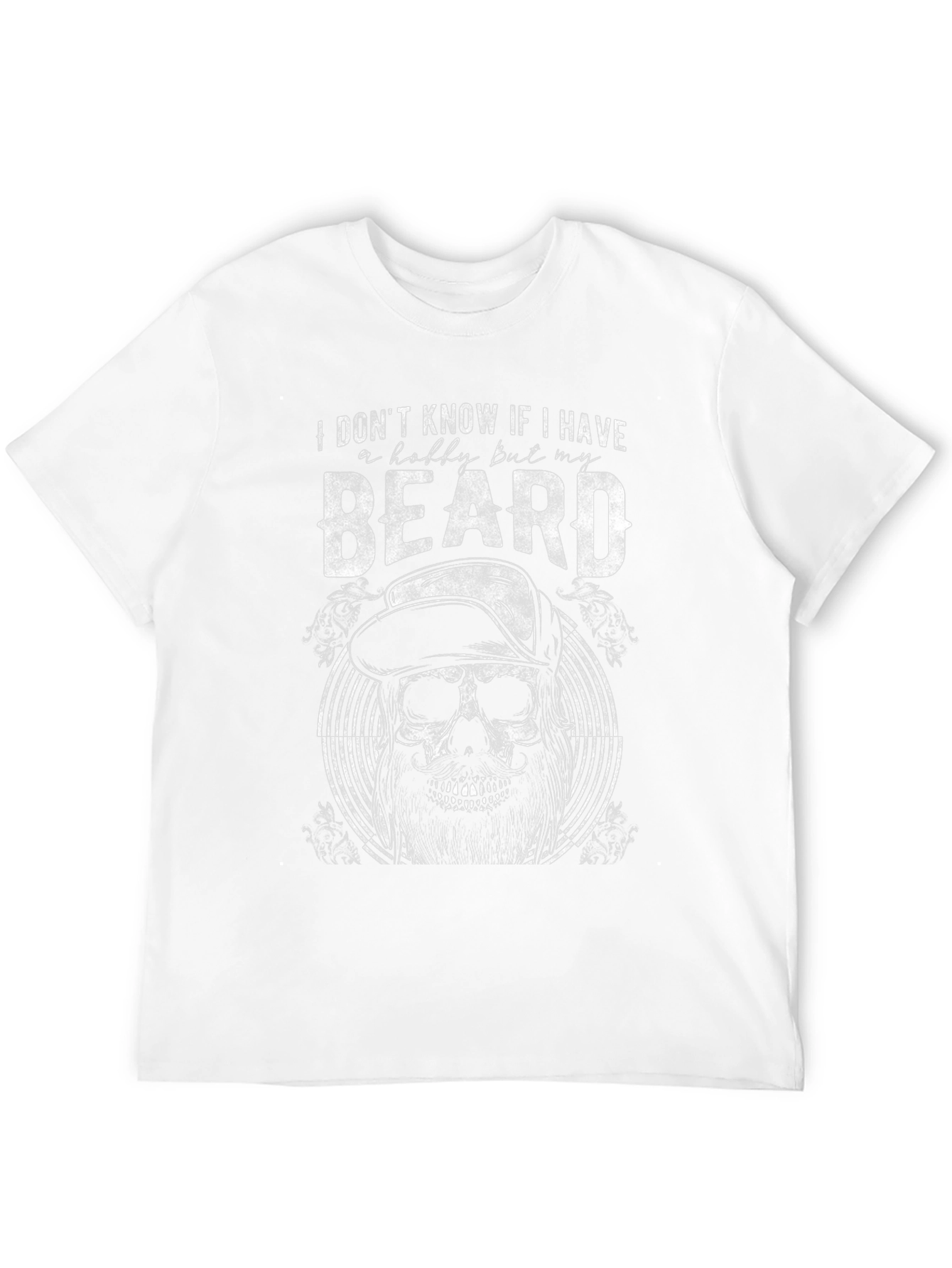Beard Hobby Skull Graphic Tee