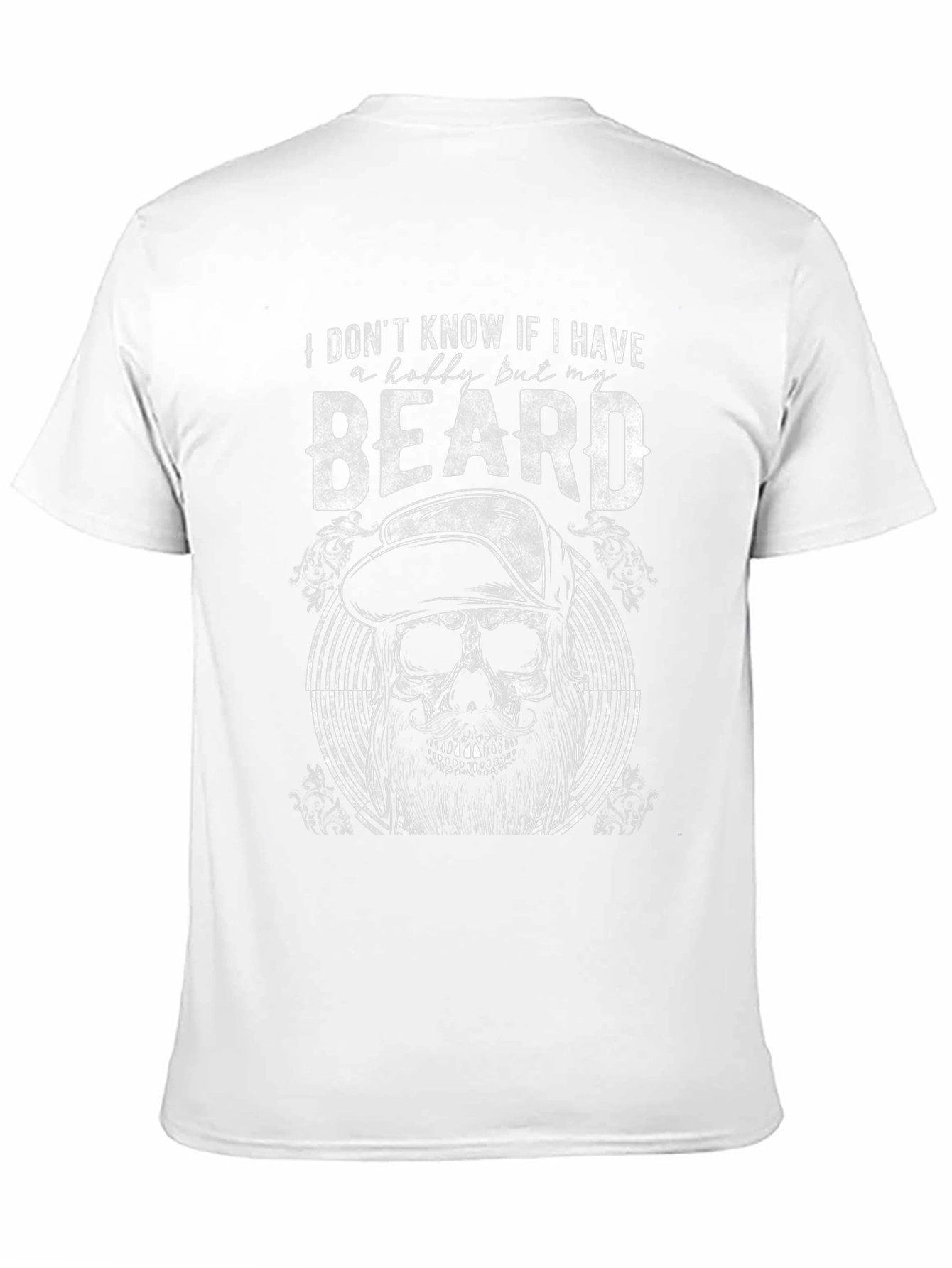 Beard Hobby Skull Graphic Tee