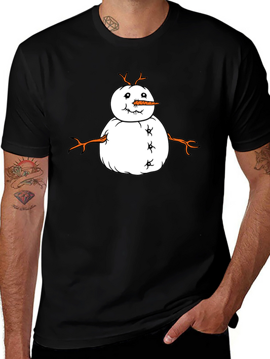 Funny Snowman Graphic Tee - Festive Winter Shirt