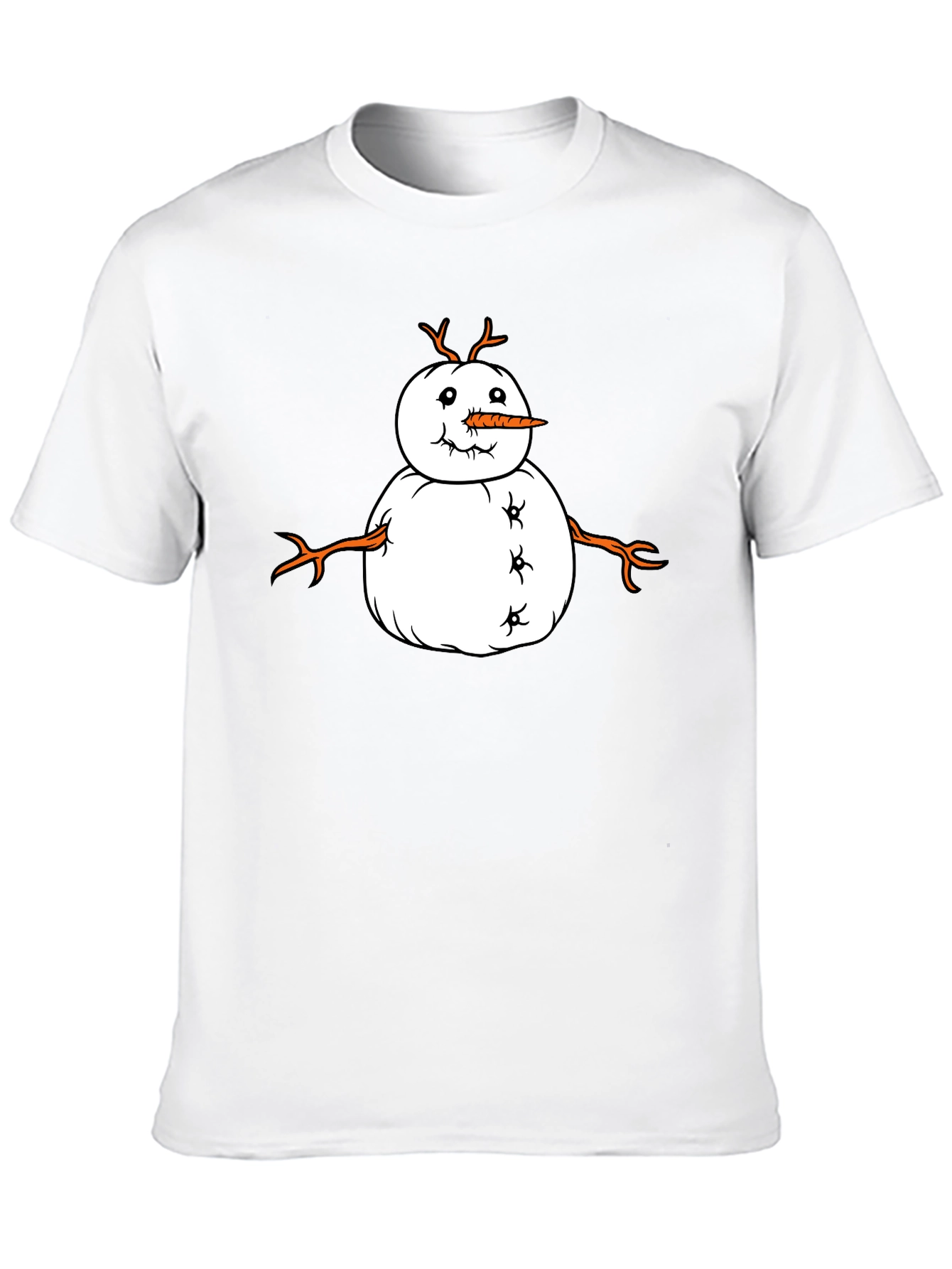 Funny Snowman Graphic Tee - Festive Winter Shirt