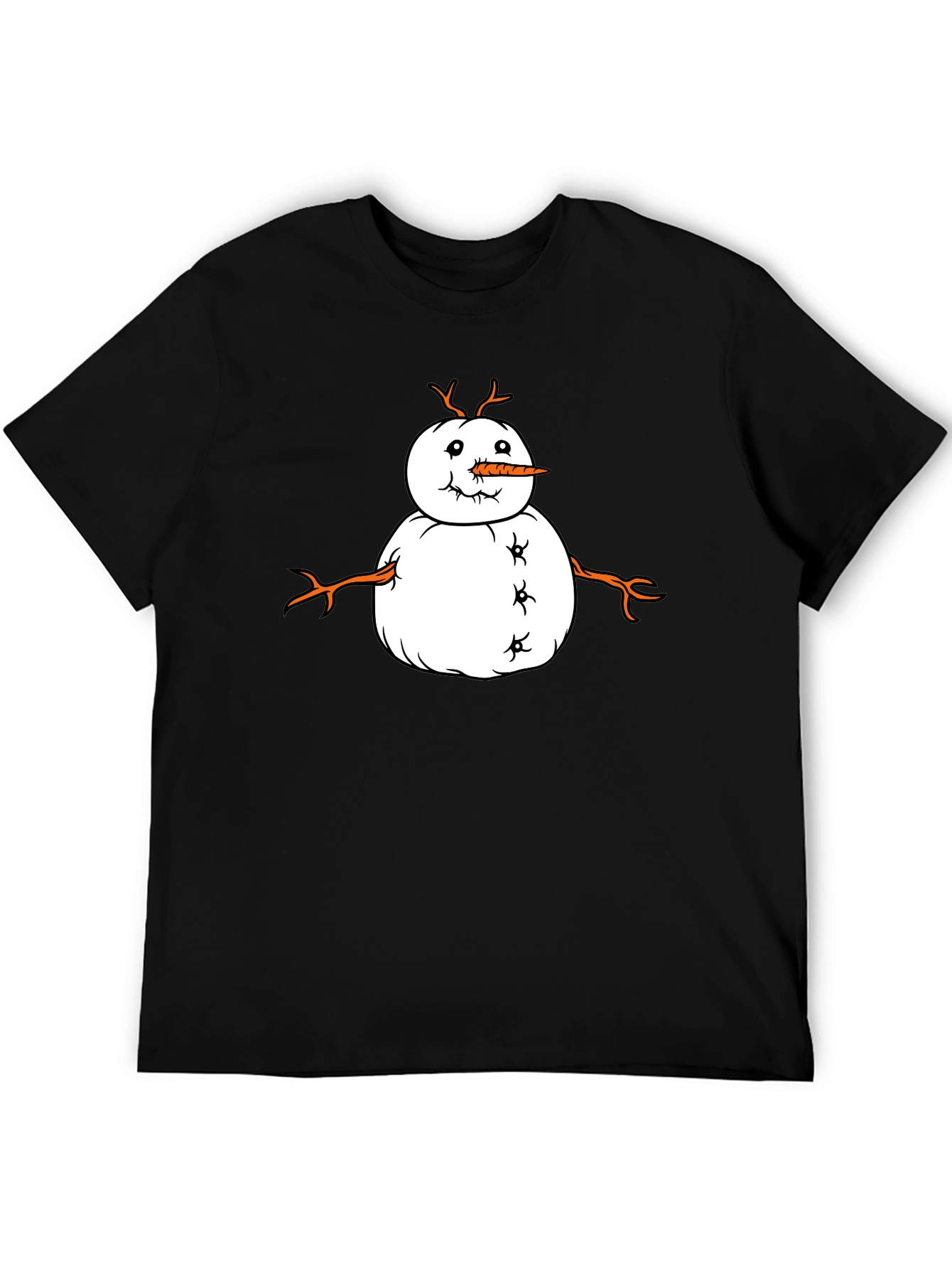 Funny Snowman Graphic Tee - Festive Winter Shirt