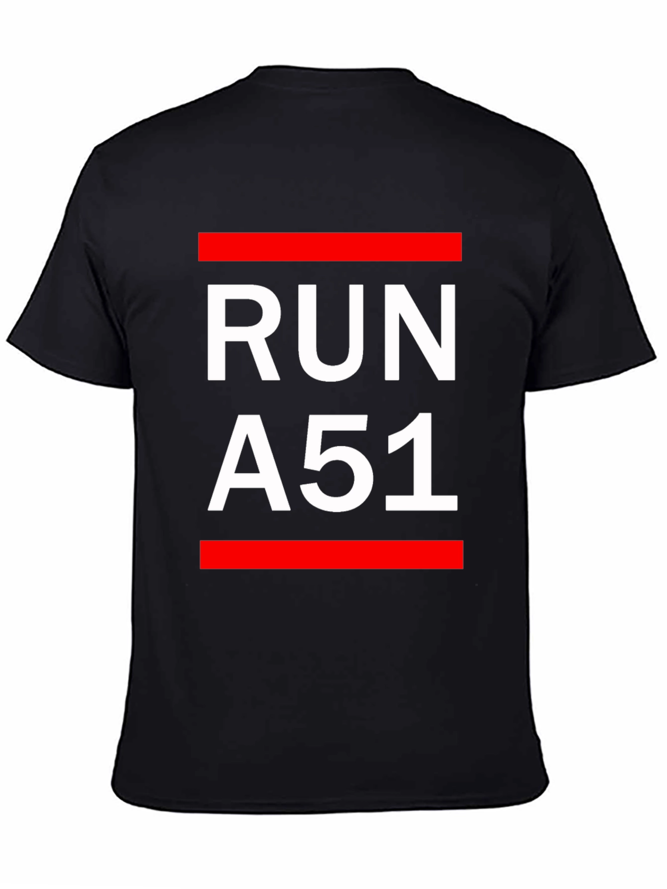 Run A51 Black T-Shirt - Bold Graphic Tee