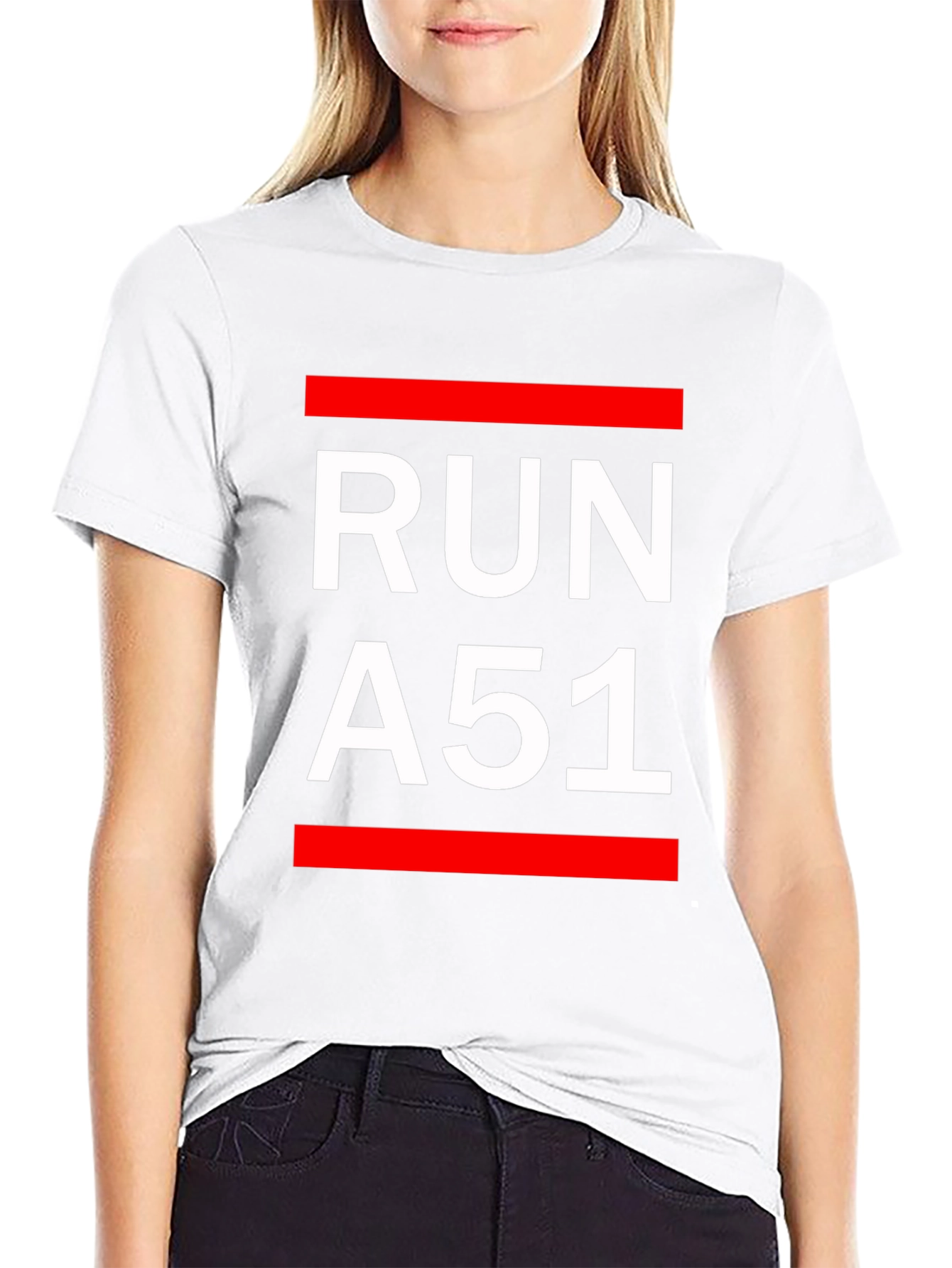 Run A51 Black T-Shirt - Bold Graphic Tee