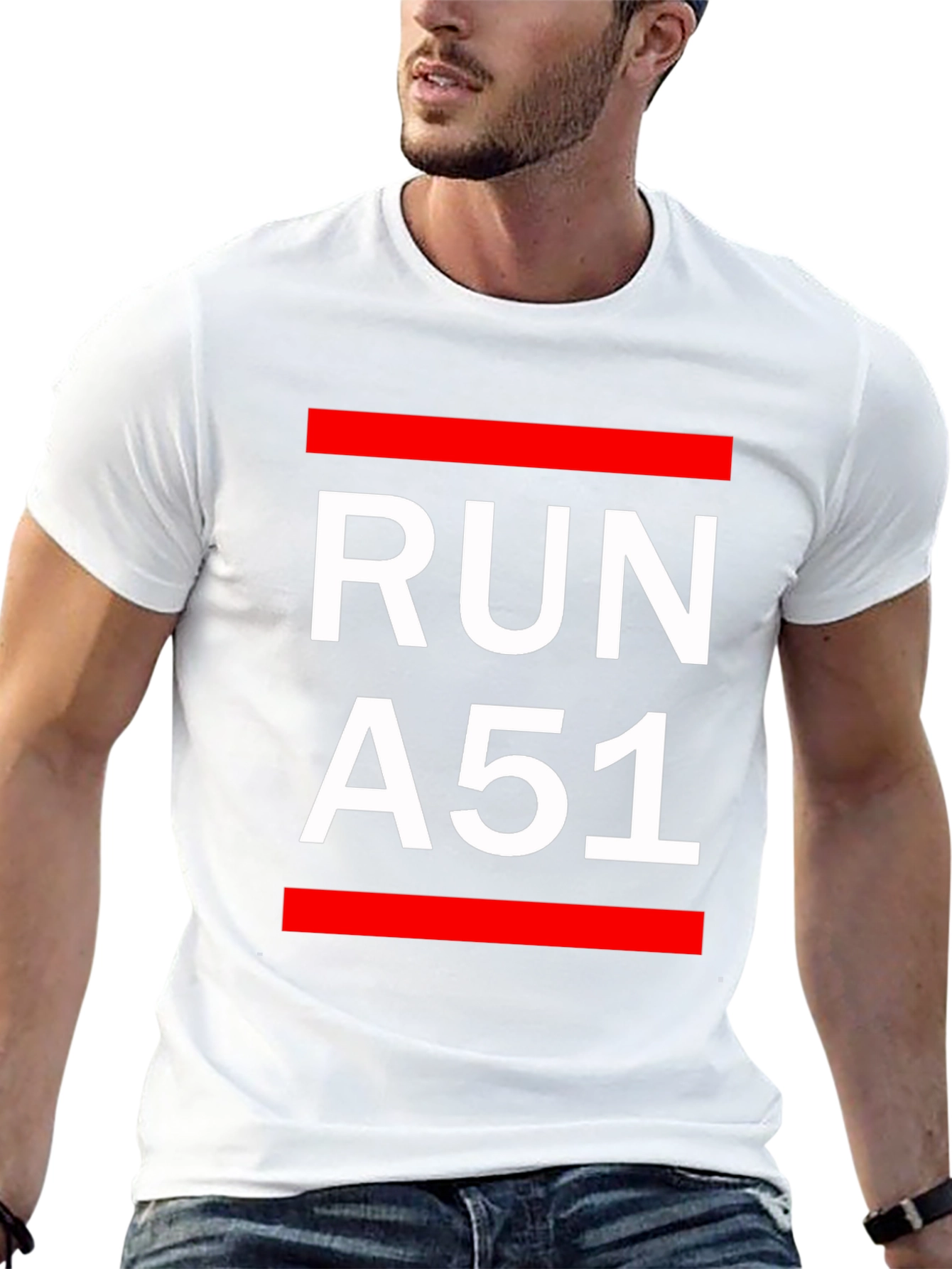 Run A51 Black T-Shirt - Bold Graphic Tee