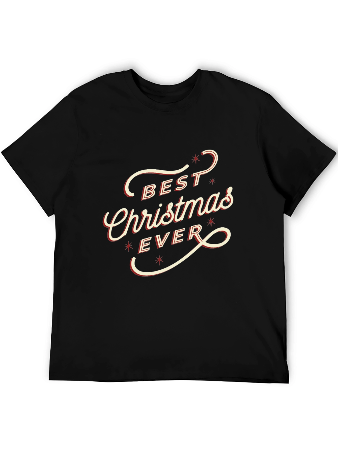 Best Christmas Ever Graphic T-Shirt - Black