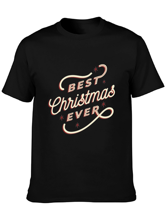 Best Christmas Ever Graphic T-Shirt - Black