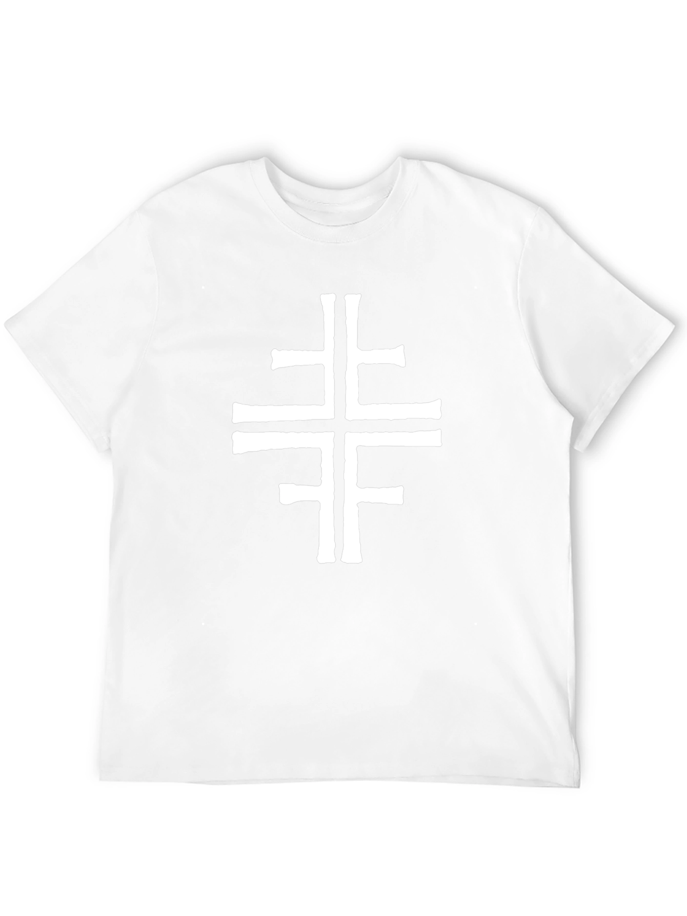 Abstract Cross Graphic Tee - Stylish & Unique Design
