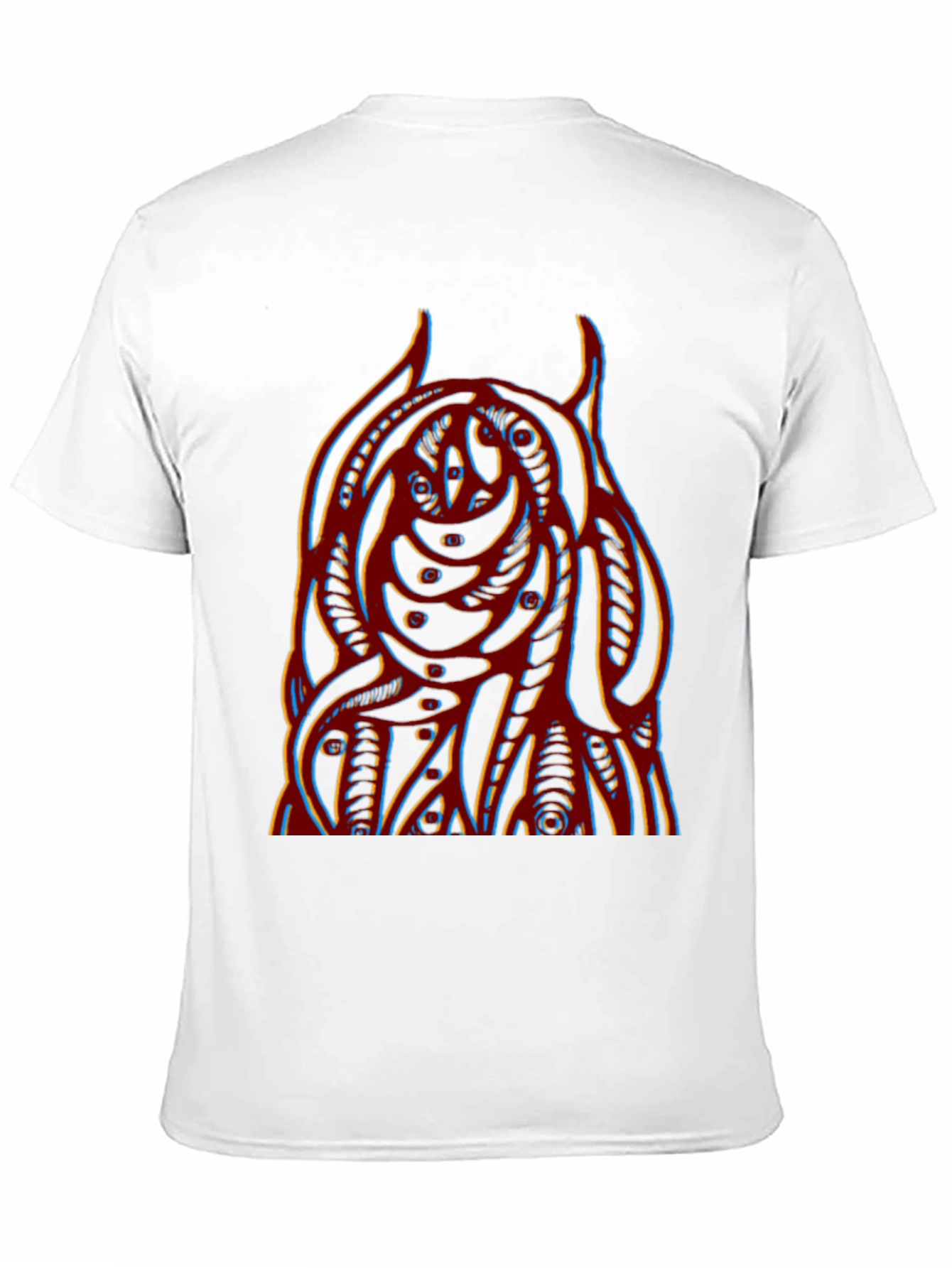 Abstract Graphic Print Crew Neck T-Shirt