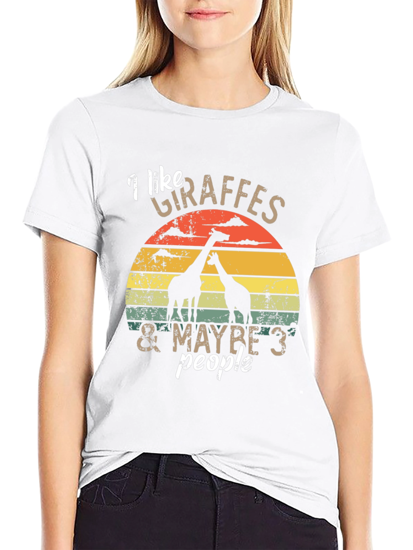 I Like Giraffes & Maybe 3 People T-Shirt